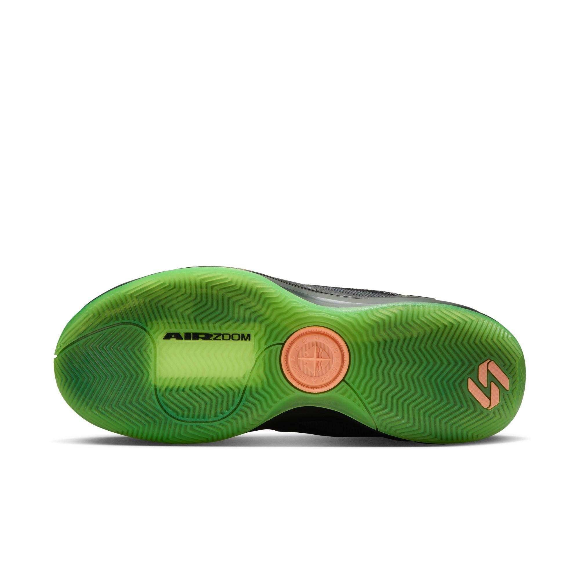 Jordan Luka 4 "Safari" Men's Basketball Shoe - BLACK/ORANGE PULSE Thumbnail View 11