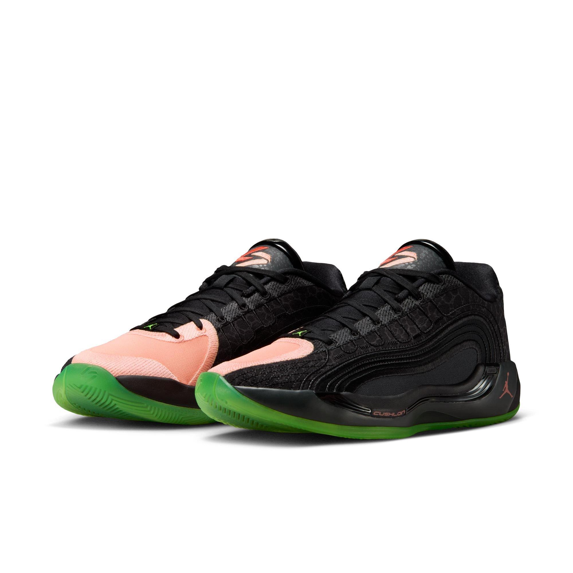 Jordan Luka 4 "Safari" Men's Basketball Shoe - BLACK/ORANGE PULSE Thumbnail View 3