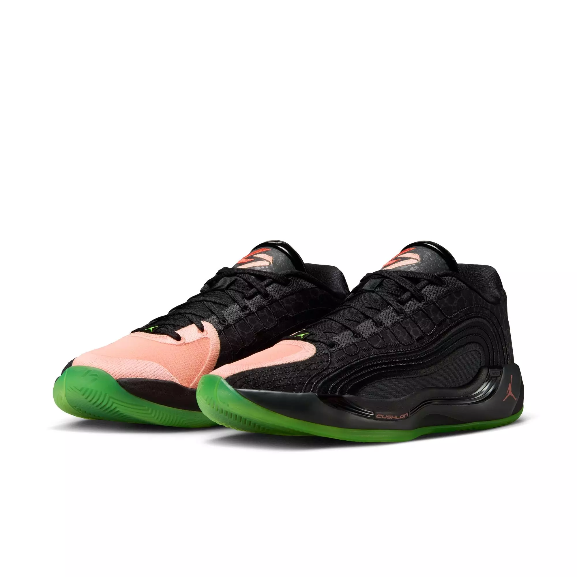 Jordan Luka 4 "Safari" Men's Basketball Shoe - BLACK/ORANGE PULSE