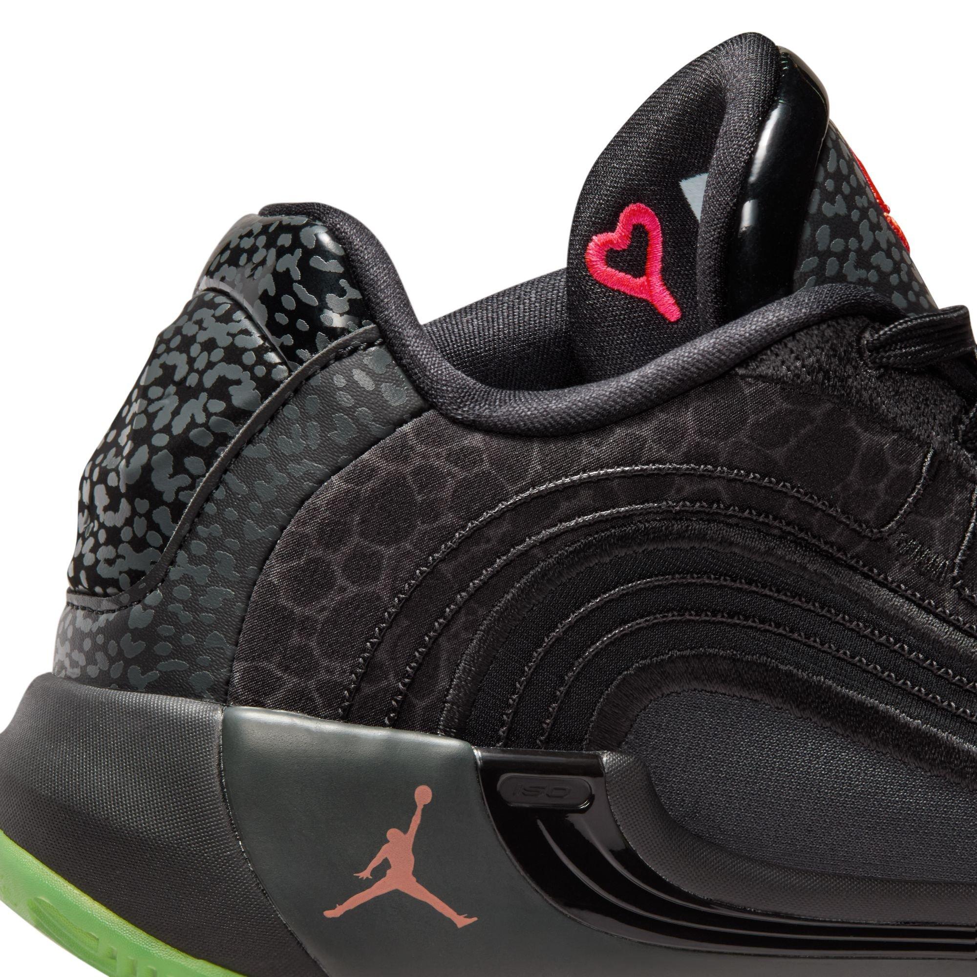 Jordan Luka 4 "Safari" Men's Basketball Shoe - BLACK/ORANGE PULSE Thumbnail View 6