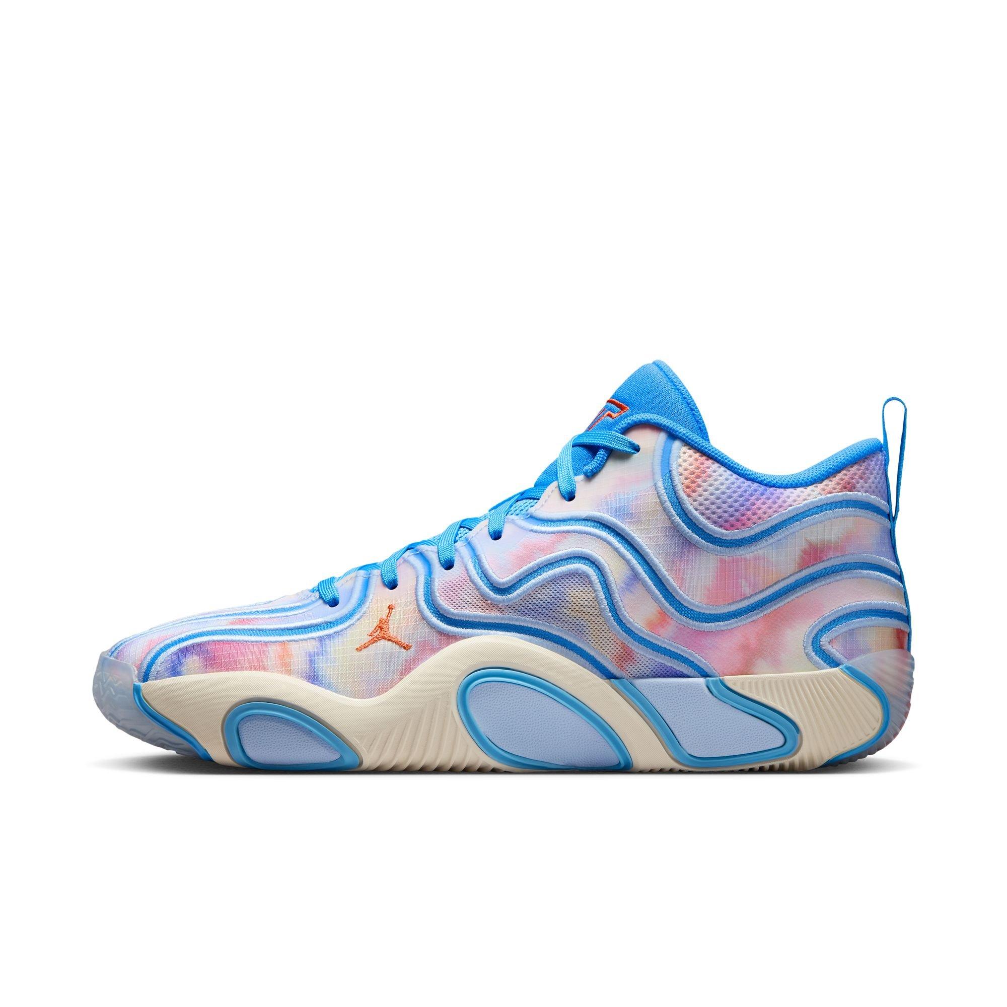 Jordan Tatum 3 "Tie Dye" Men's Basketball Shoe - UNIVERSITY BLUE/CAMELLIA/PALE IVORY Thumbnail View 7