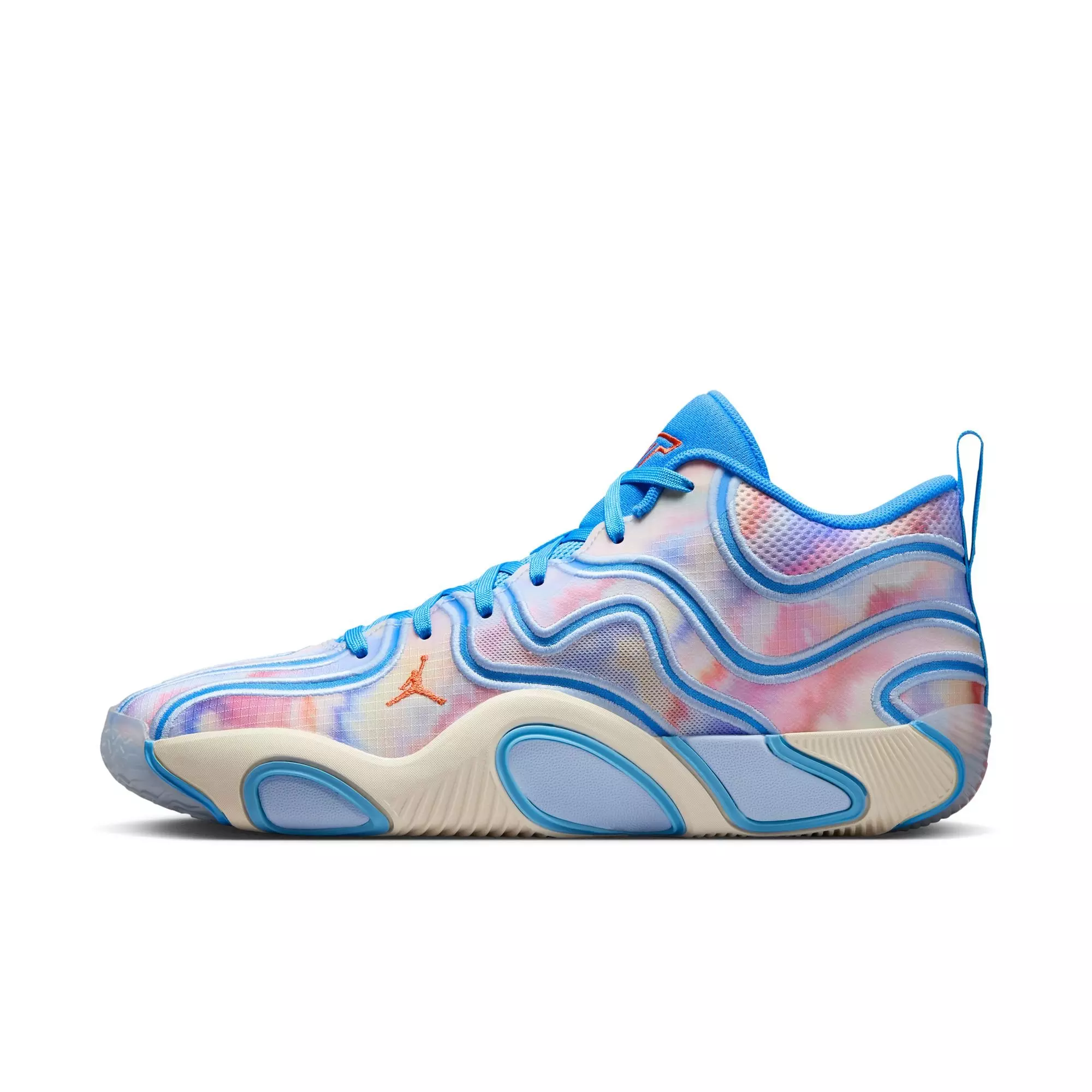 Jordan Tatum 3 "Tie Dye" Men's Basketball Shoe - UNIVERSITY BLUE/CAMELLIA/PALE IVORY