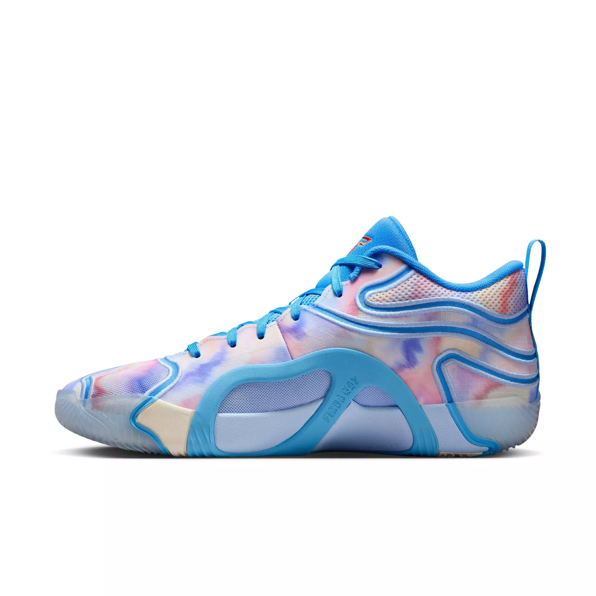 Jordan Tatum 3 "Tie Dye" Men's Basketball Shoe - UNIVERSITY BLUE/CAMELLIA/PALE IVORY