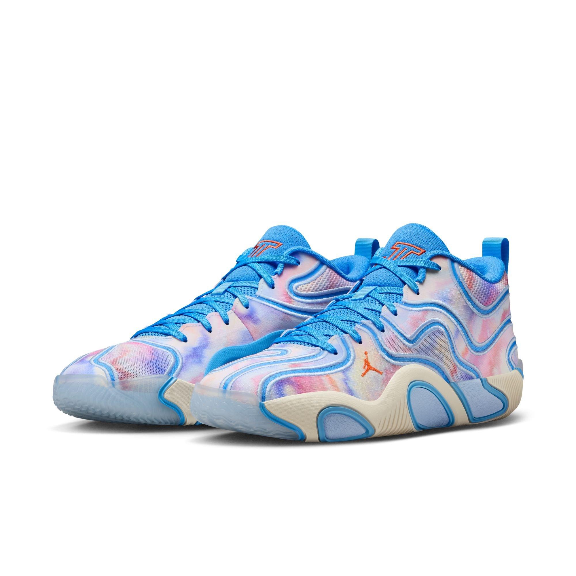 Jordan Tatum 3 "Tie Dye" Men's Basketball Shoe - UNIVERSITY BLUE/CAMELLIA/PALE IVORY Thumbnail View 3