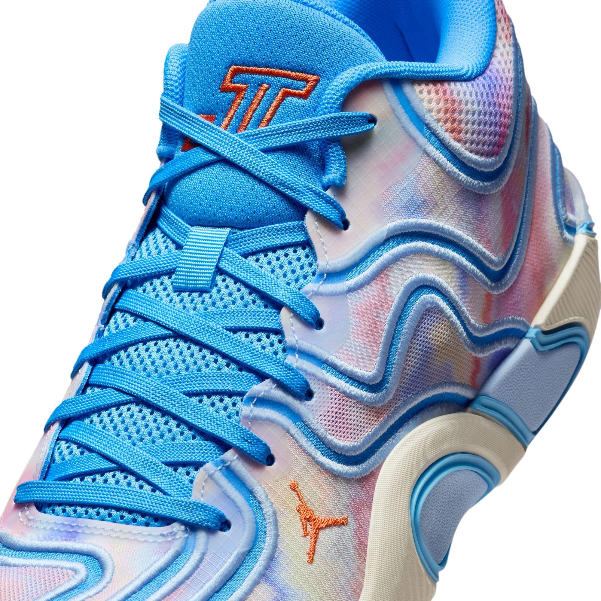 Jordan Tatum 3 "Tie Dye" Men's Basketball Shoe - UNIVERSITY BLUE/CAMELLIA/PALE IVORY Thumbnail View 4