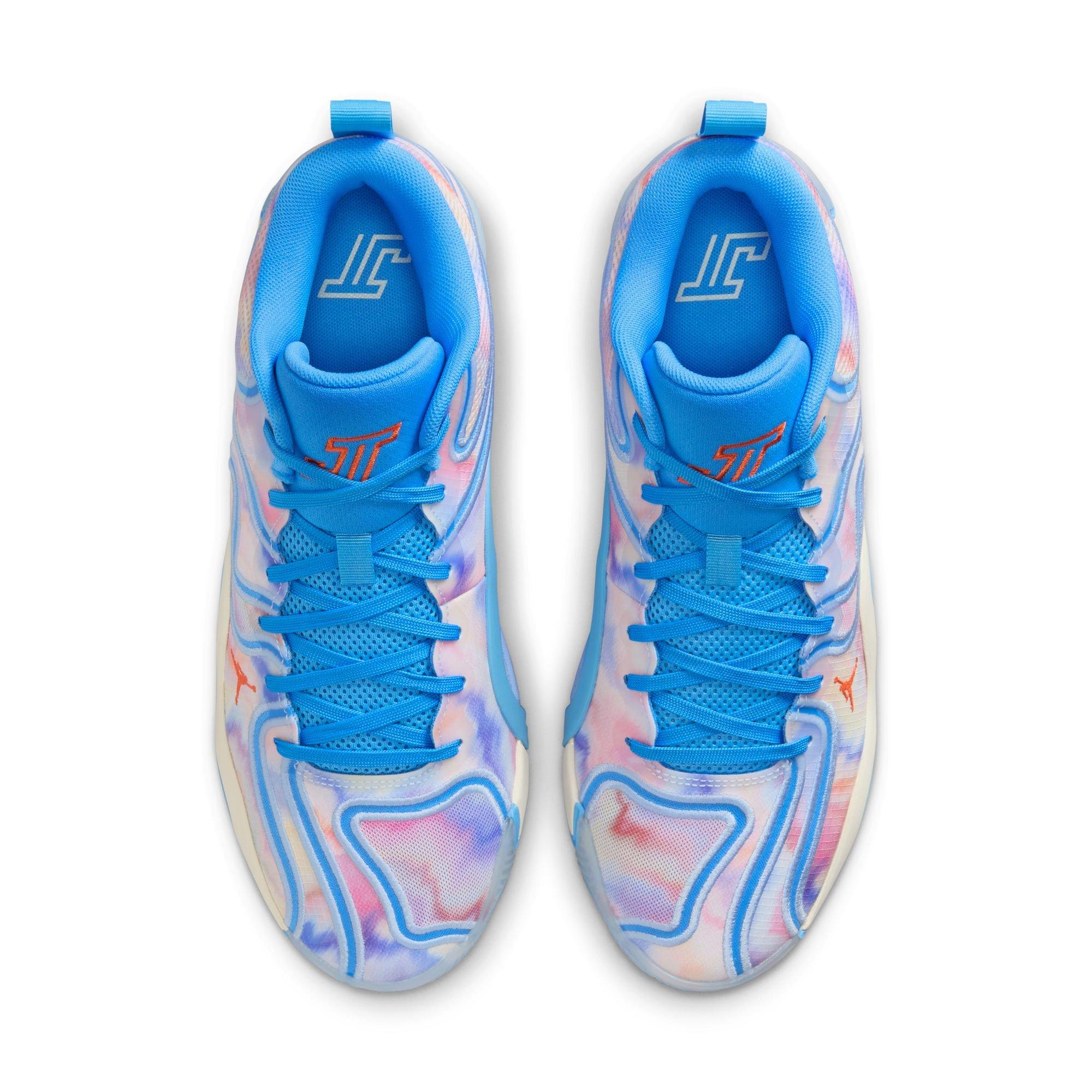 Jordan Tatum 3 "Tie Dye" Men's Basketball Shoe - UNIVERSITY BLUE/CAMELLIA/PALE IVORY Thumbnail View 10