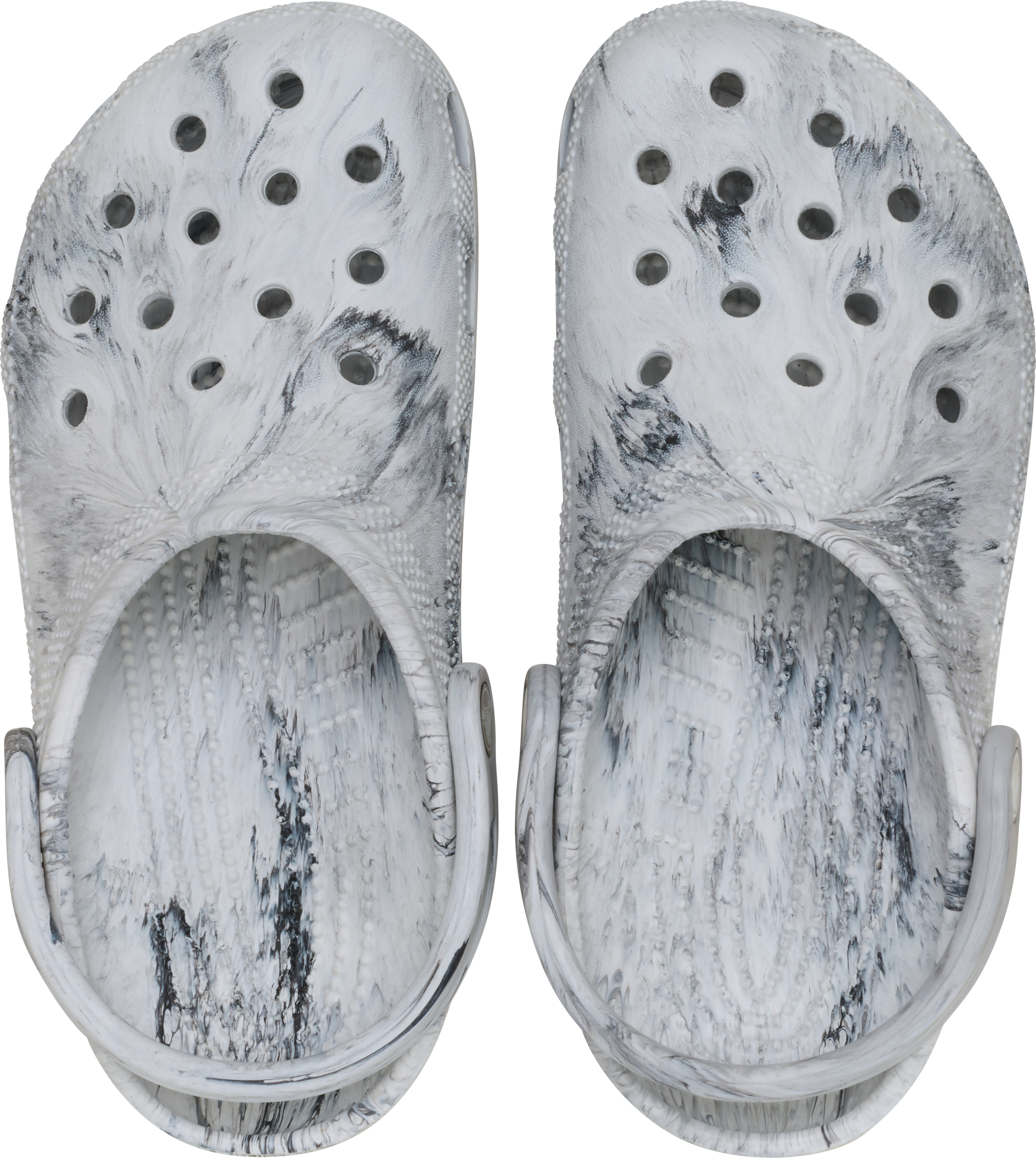 Crocs Classic Watercolor Marbled Grade School Boys' "Grey" Clog