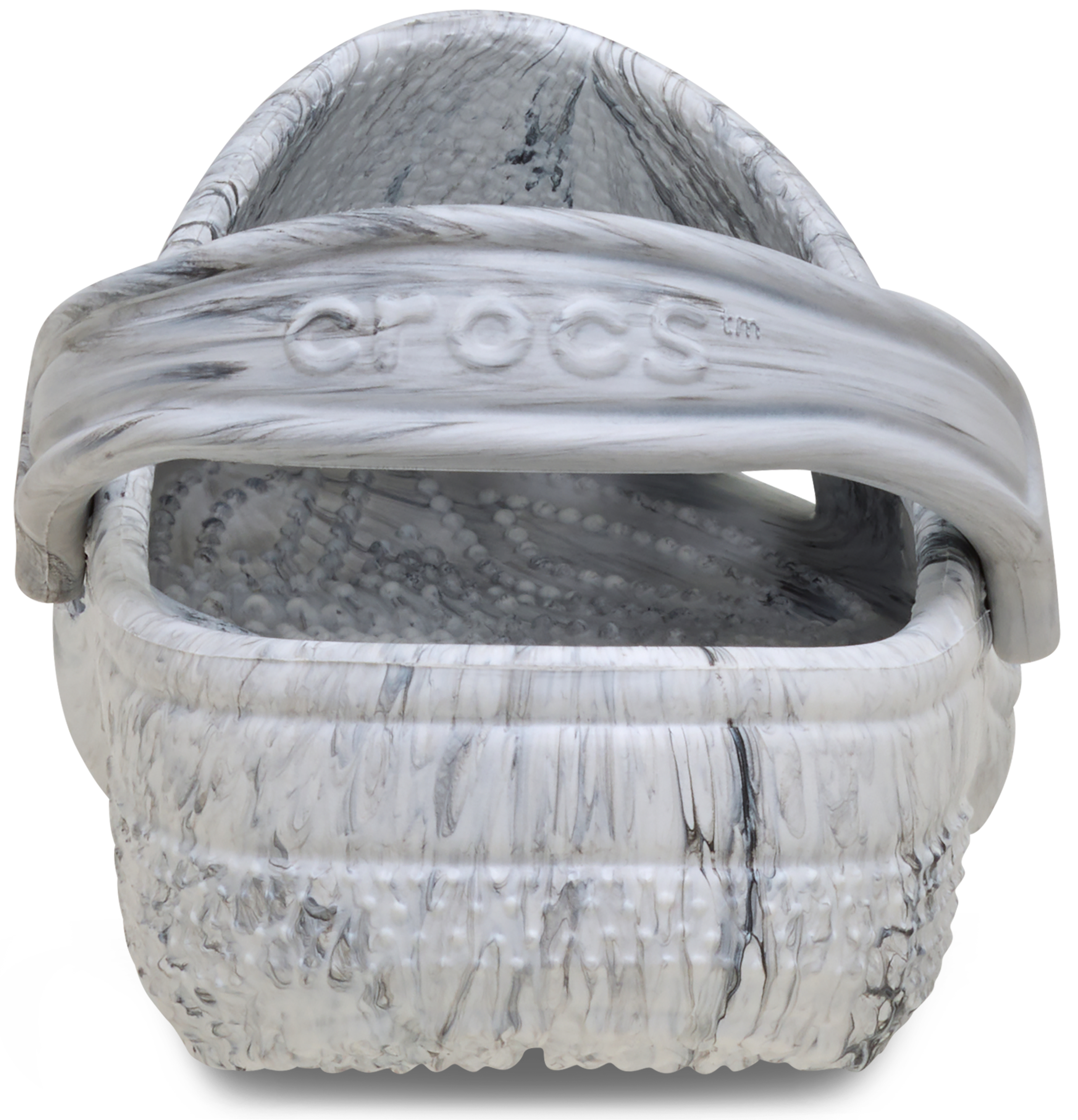 Crocs Classic Watercolor Marbled Preschool Boys' "Grey" Clog