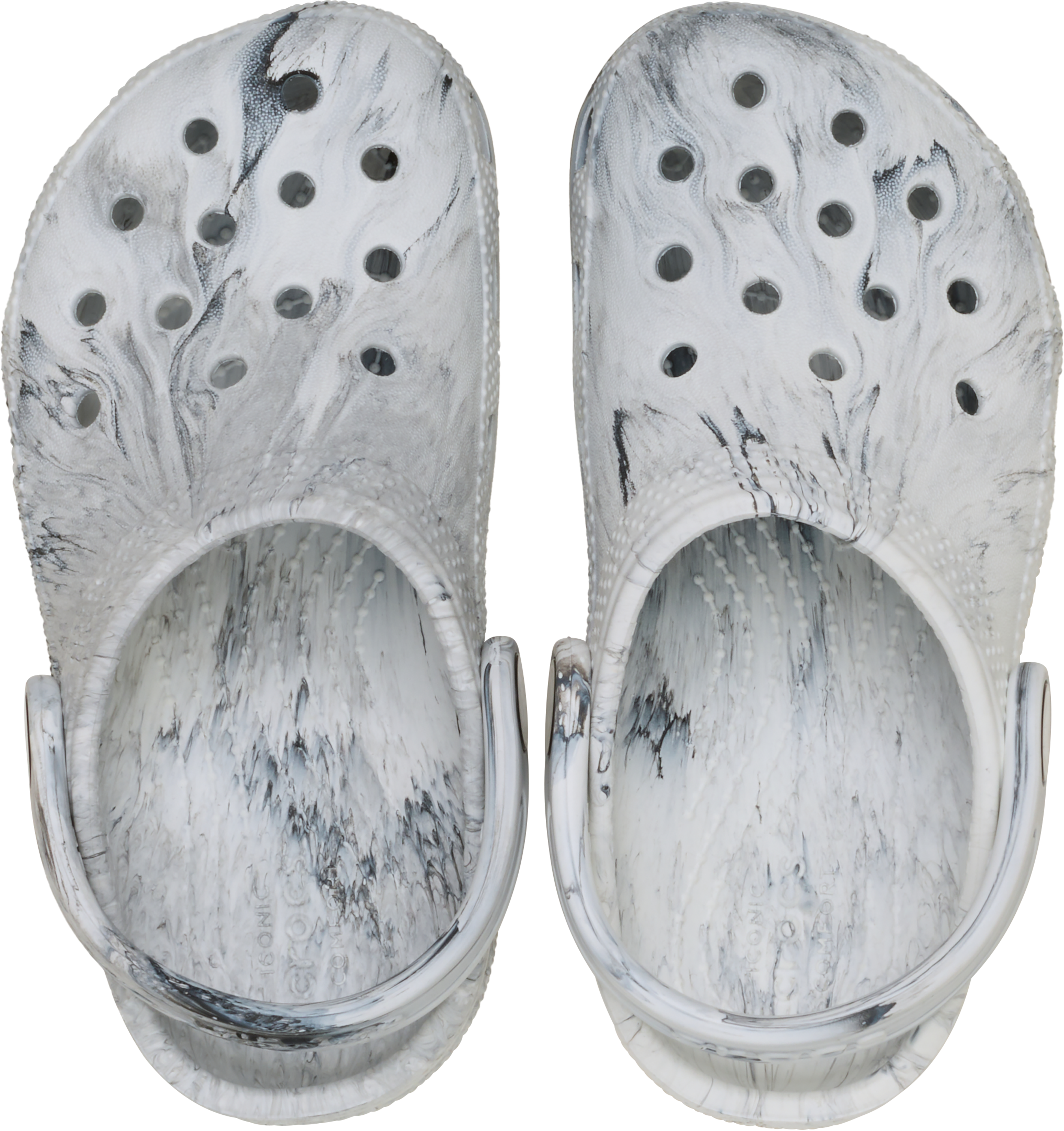 Crocs Classic Watercolor Marbled Toddler Boys' "Grey" Clog