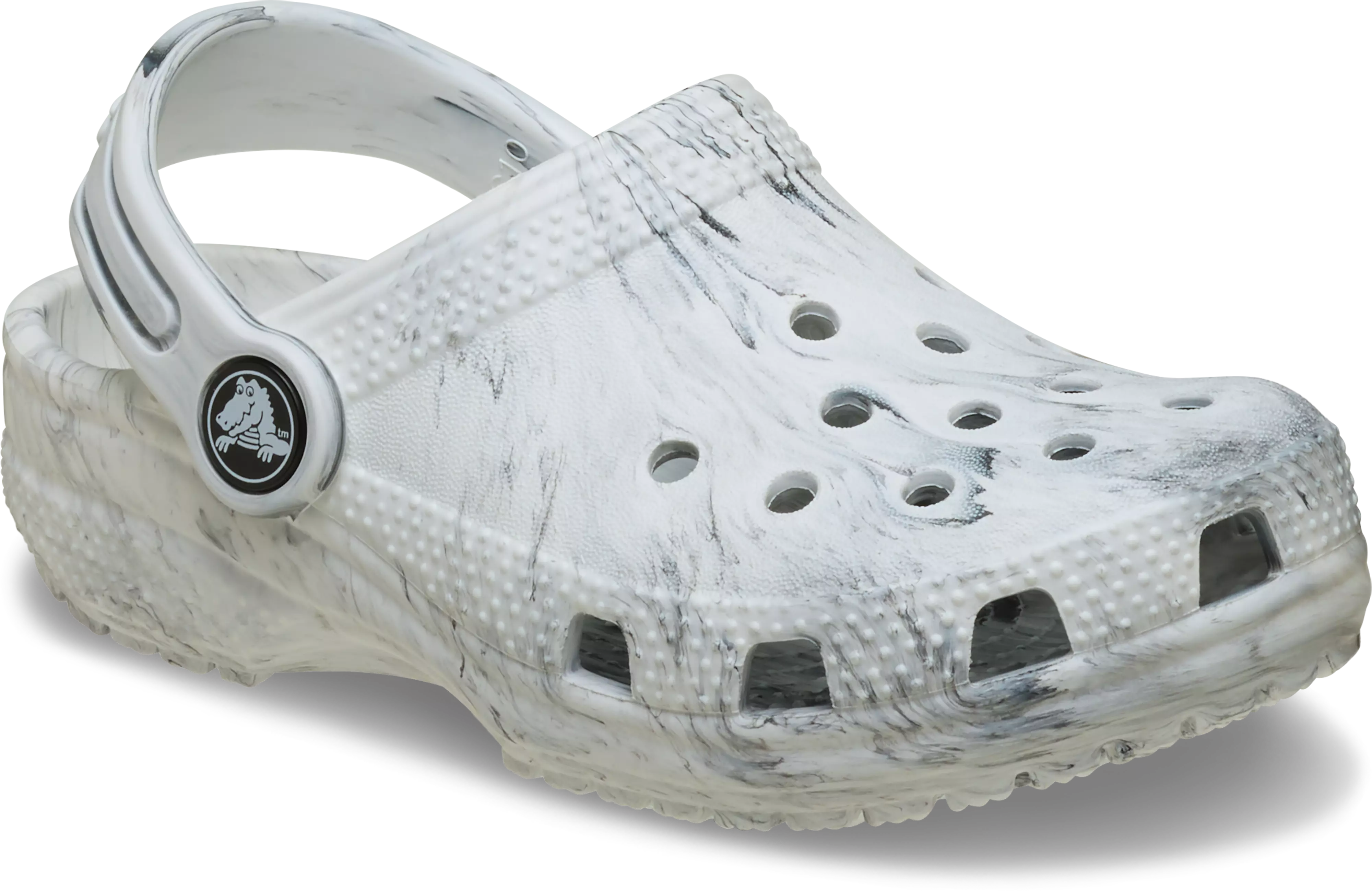 Crocs Classic Watercolor Marbled "Grey" Toddler Boys' Clog - GREY
