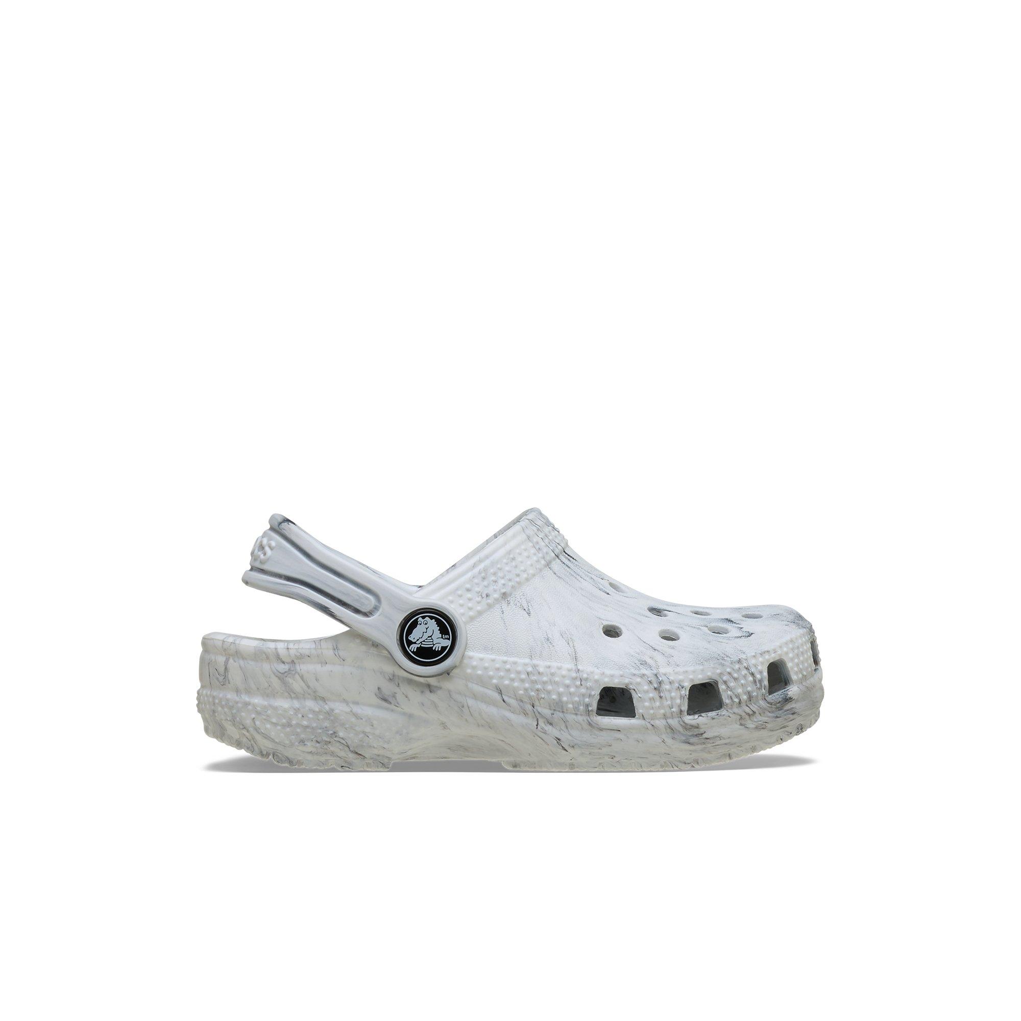 Crocs Classic Watercolor Marbled Toddler Boys' "Grey" Clog