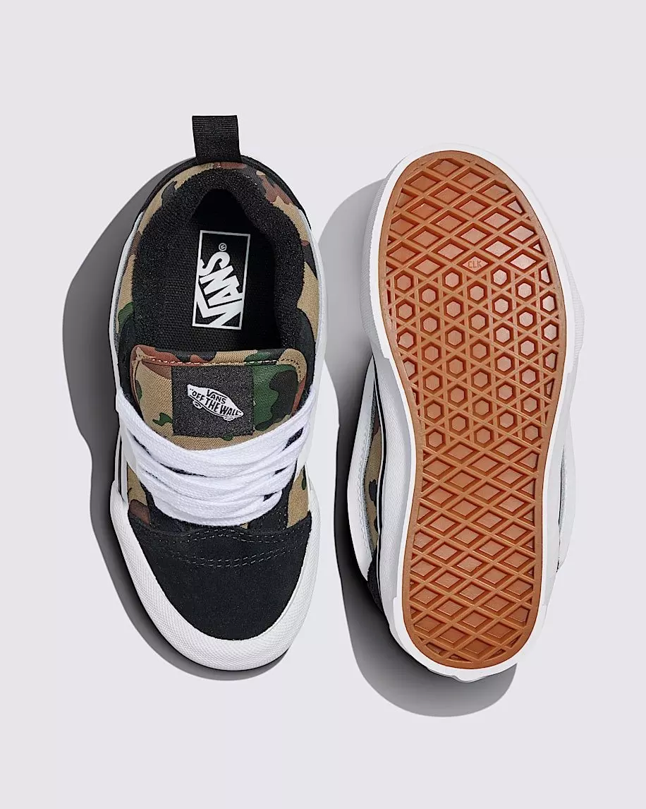 Vans Knu Skool "Camo/Black" Preschool Boys' Shoe - BLACK/GREEN