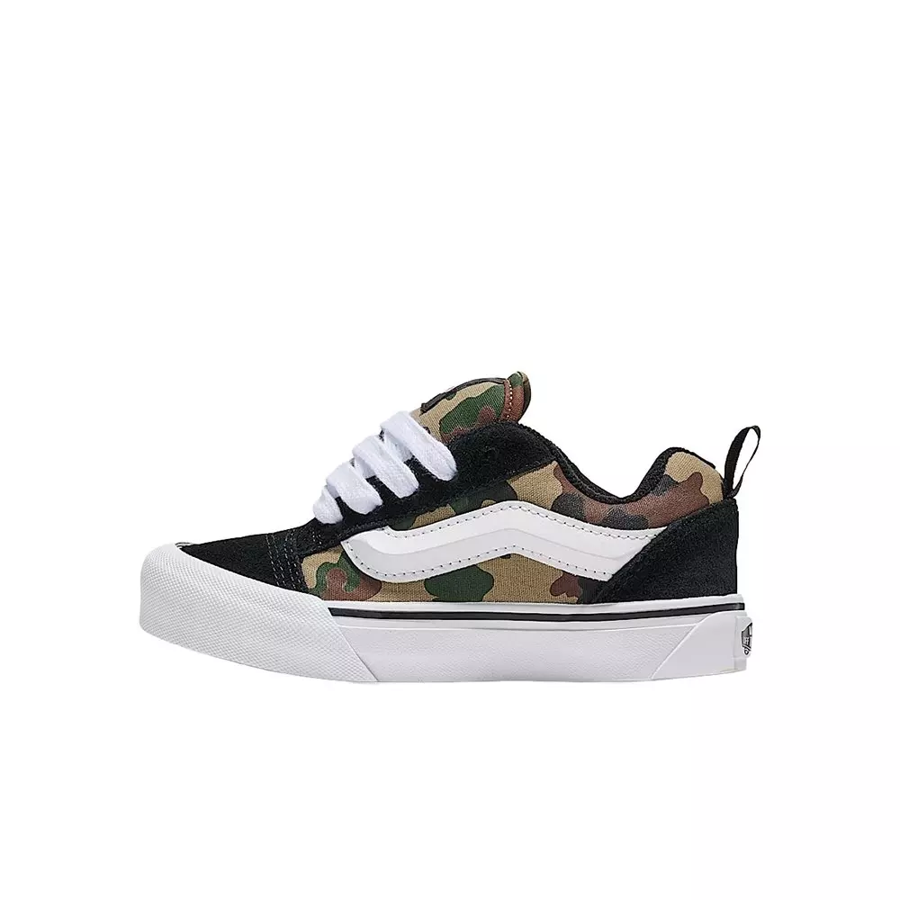 Vans Knu Skool "Camo/Black" Preschool Boys' Shoe - BLACK/GREEN