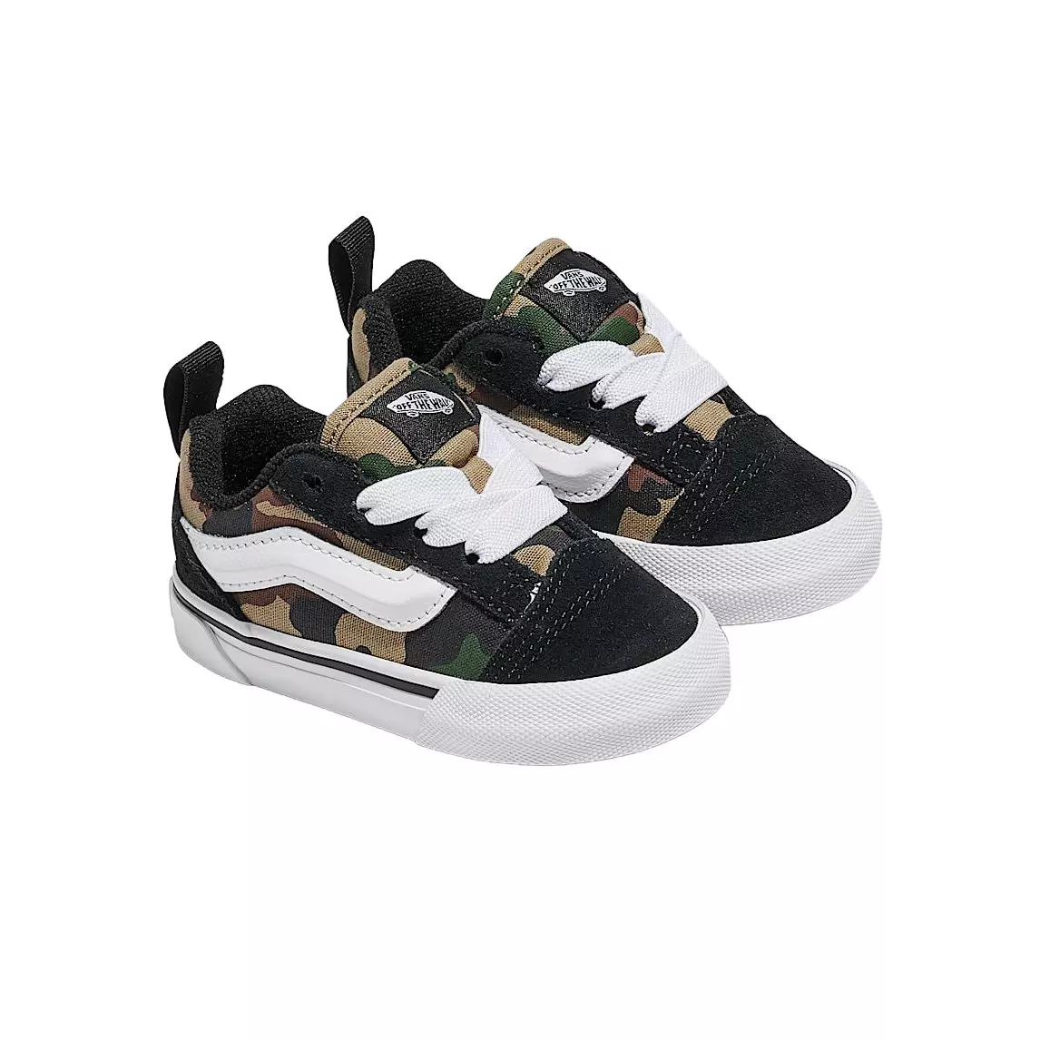 Vans Knu Skool "Camo/Black" Toddler Boys' Shoe - BLACK/GREEN