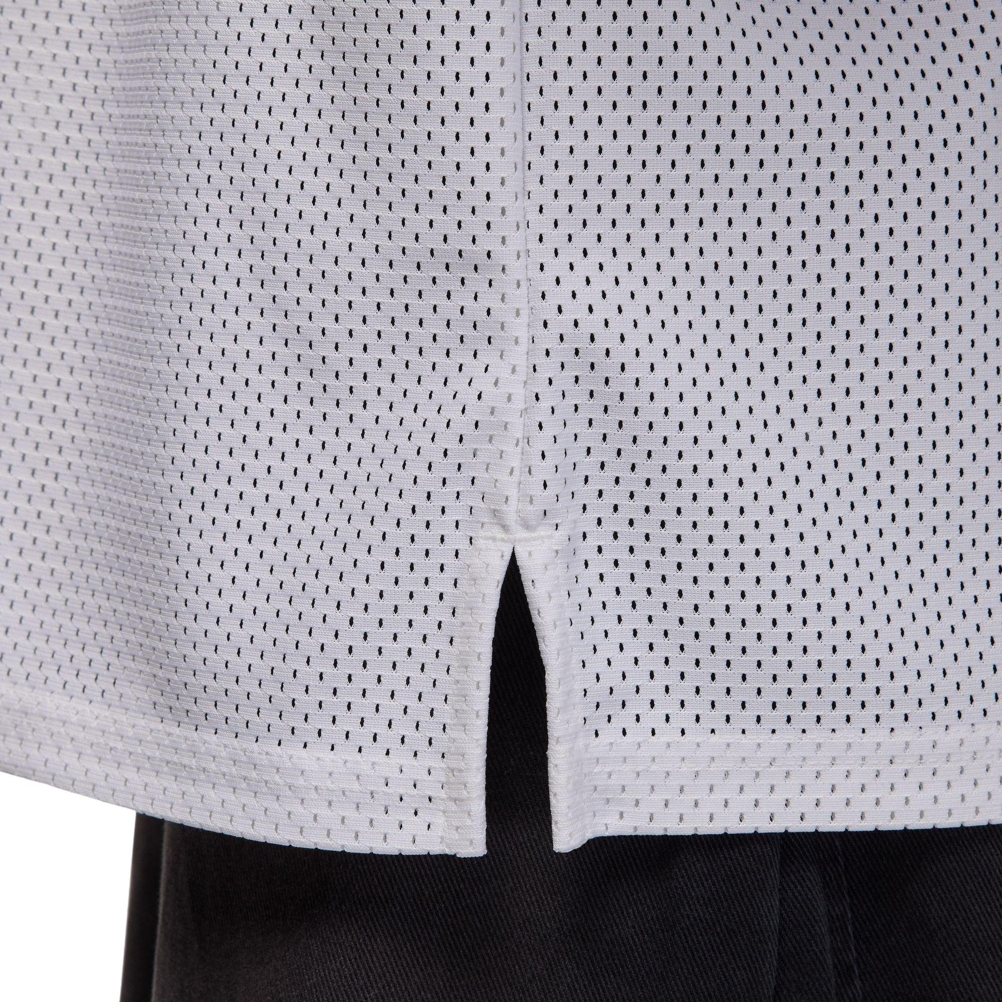 Jordan Women's Brooklyn Mesh Jersey Top - White/Light Blue - LT BLUE/WHITE Thumbnail View 6