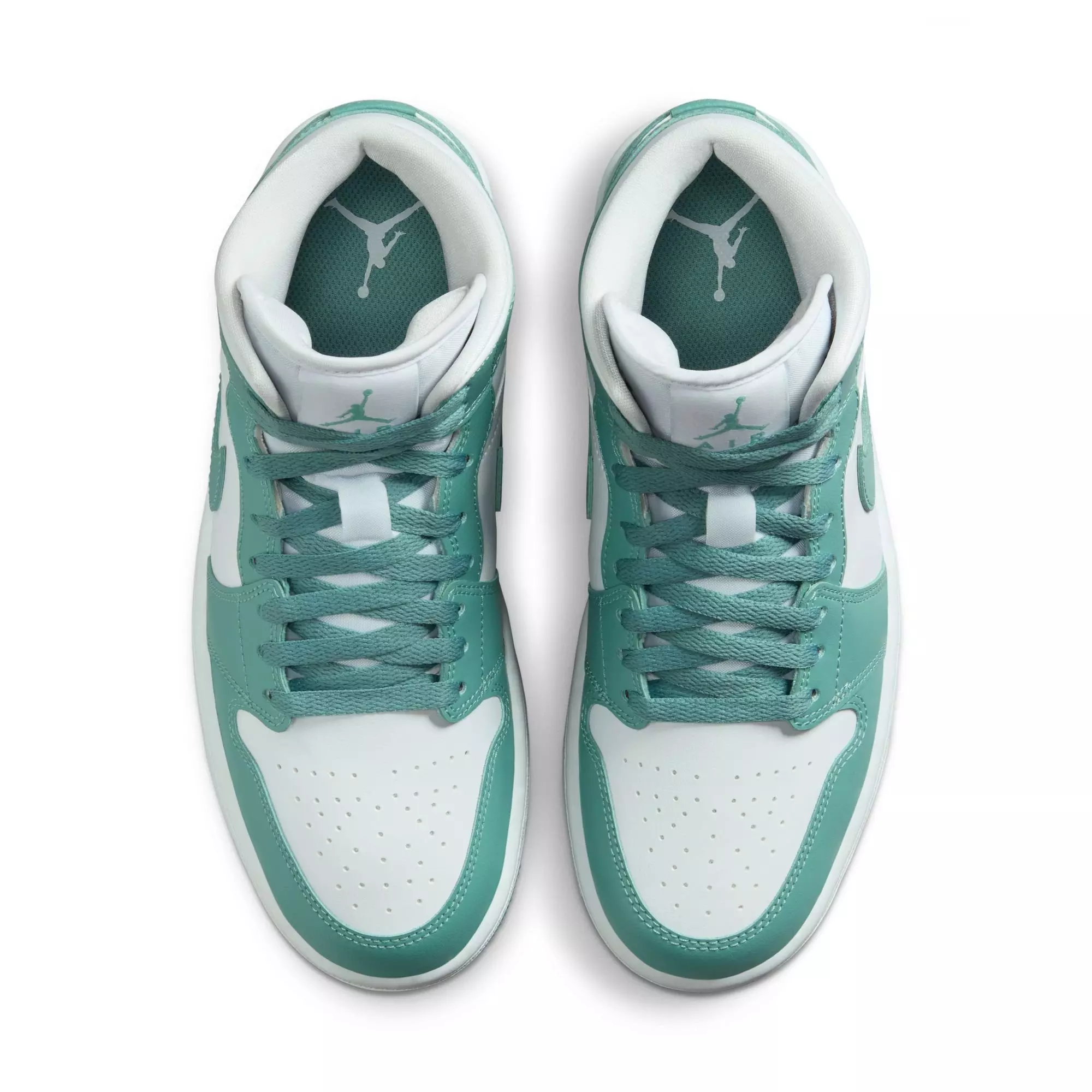 Jordan 1 Mid "White/Cannon" Women's Shoe - WHITE/GREEN