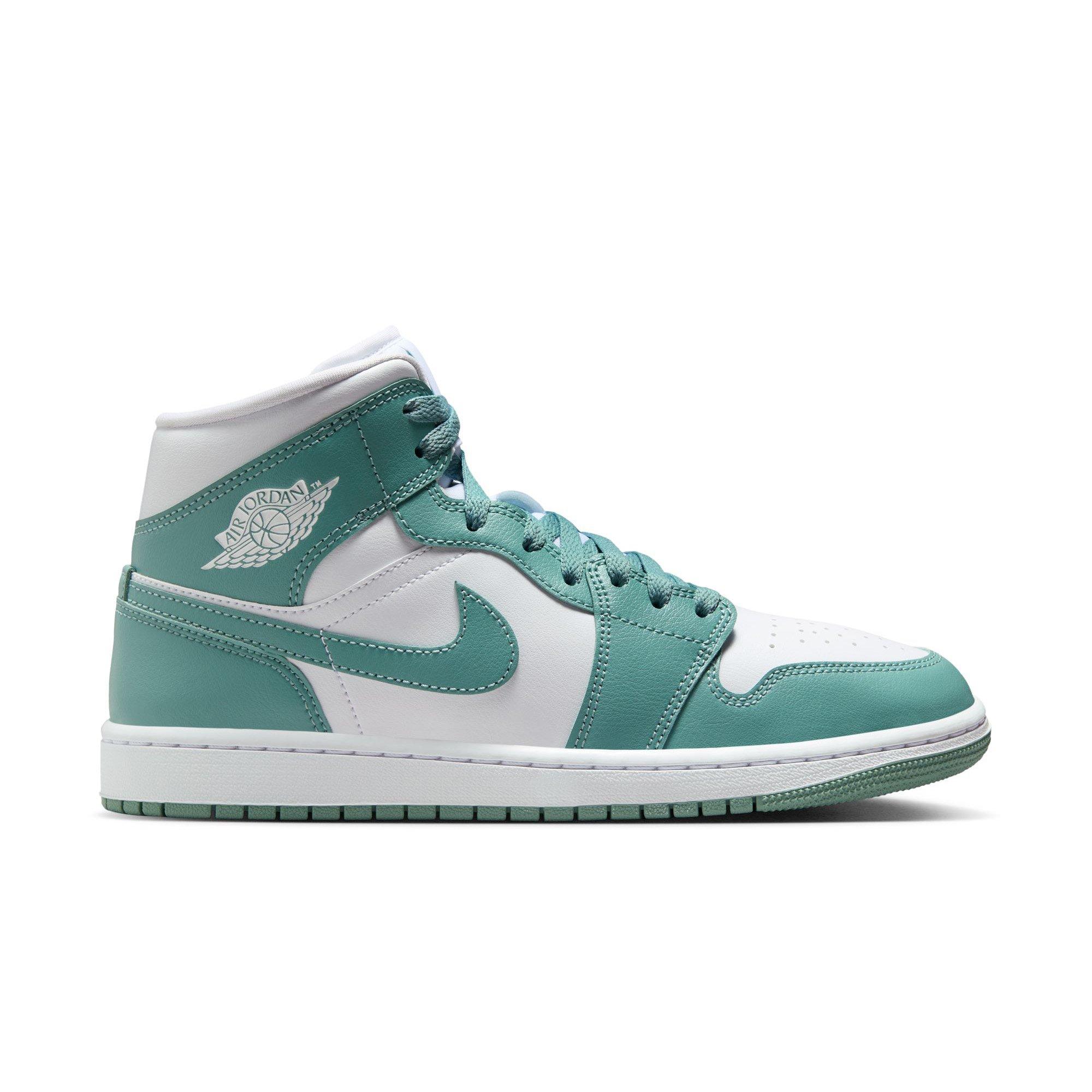 Jordan 1 Mid "White/Cannon" Women's Shoe - WHITE/GREEN Thumbnail View 1