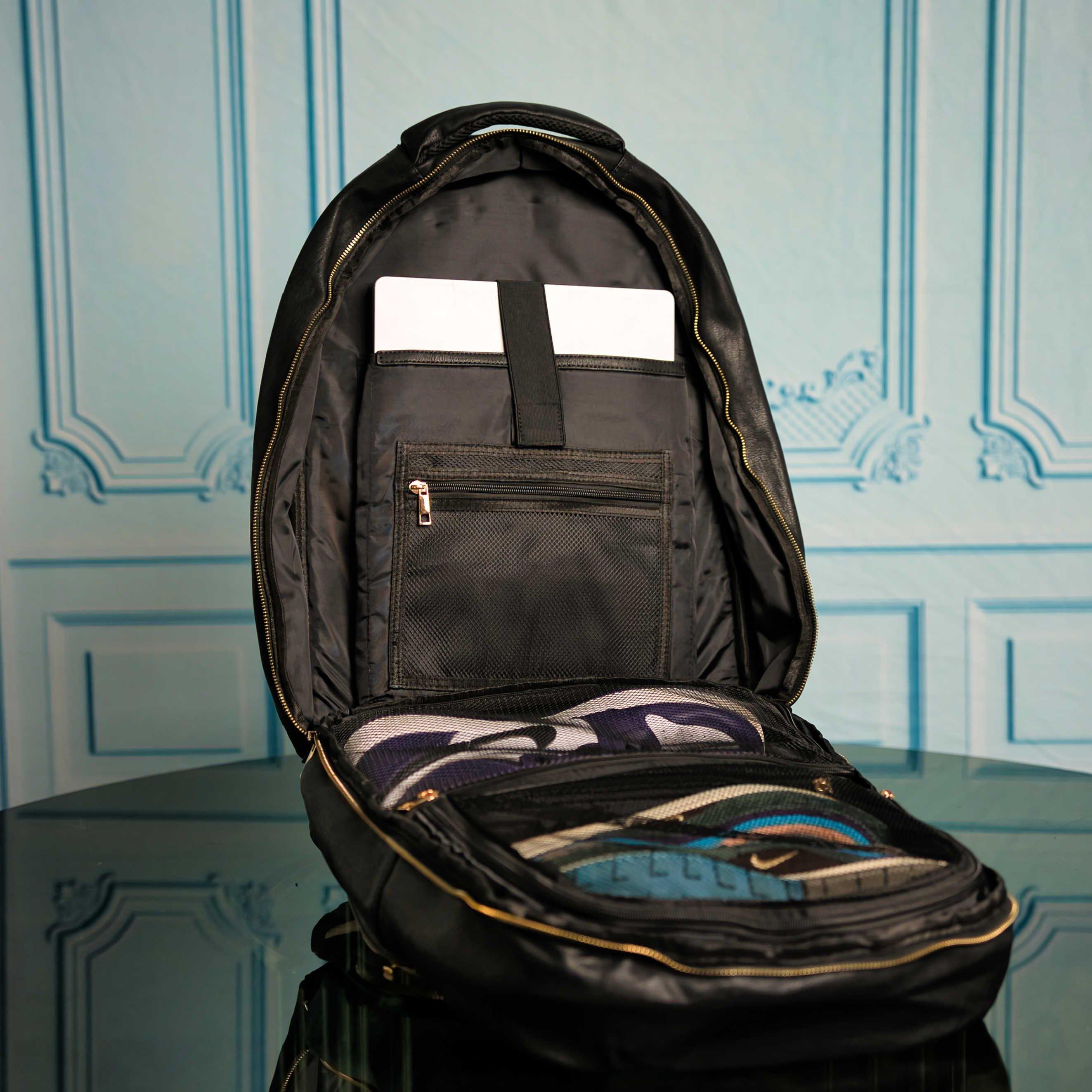 Sole Premise Daily Commuter Leather Backpack - Black