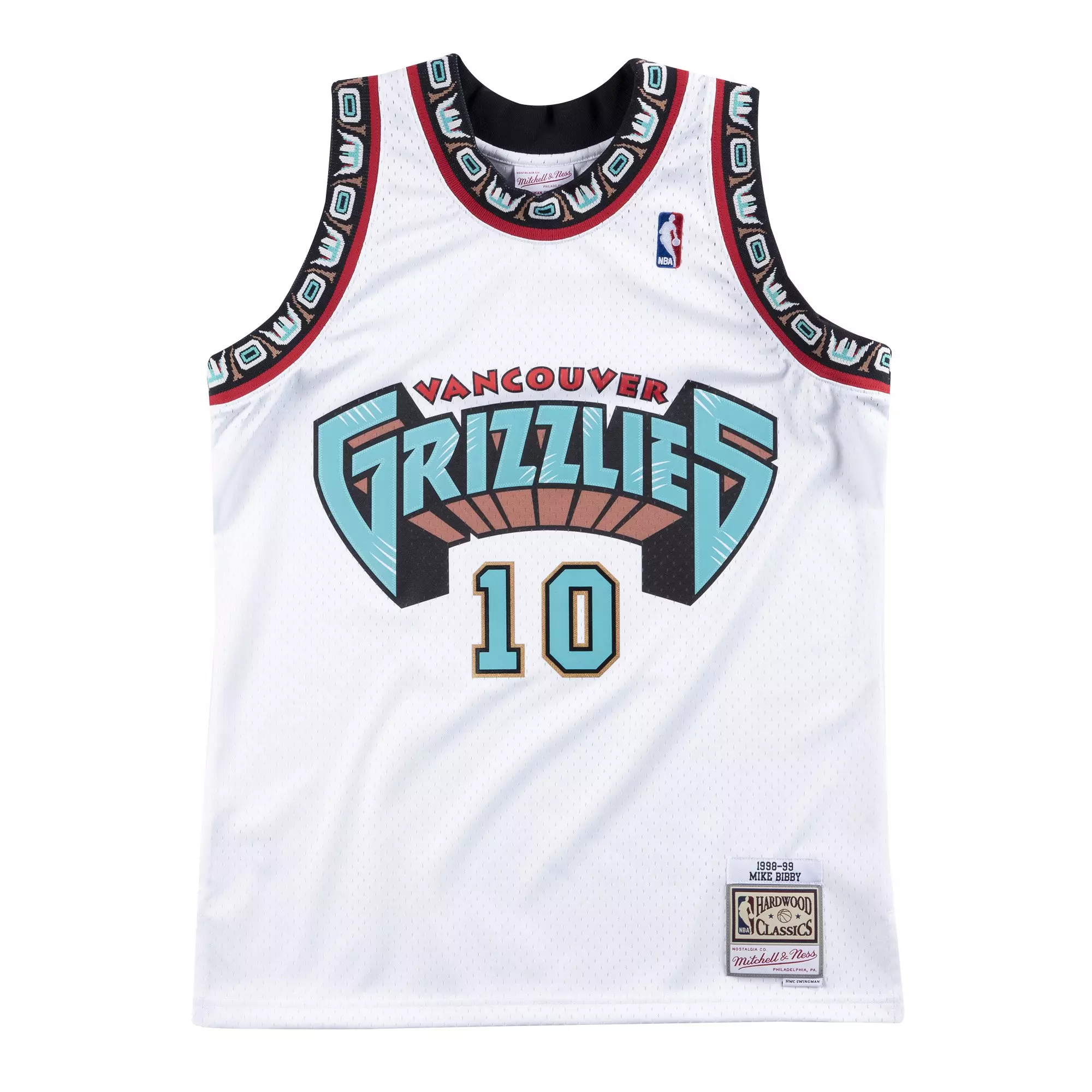 Mitchell & Ness Memphis Men's Grizzlies Mike Bibby Jersey-White - WHITE