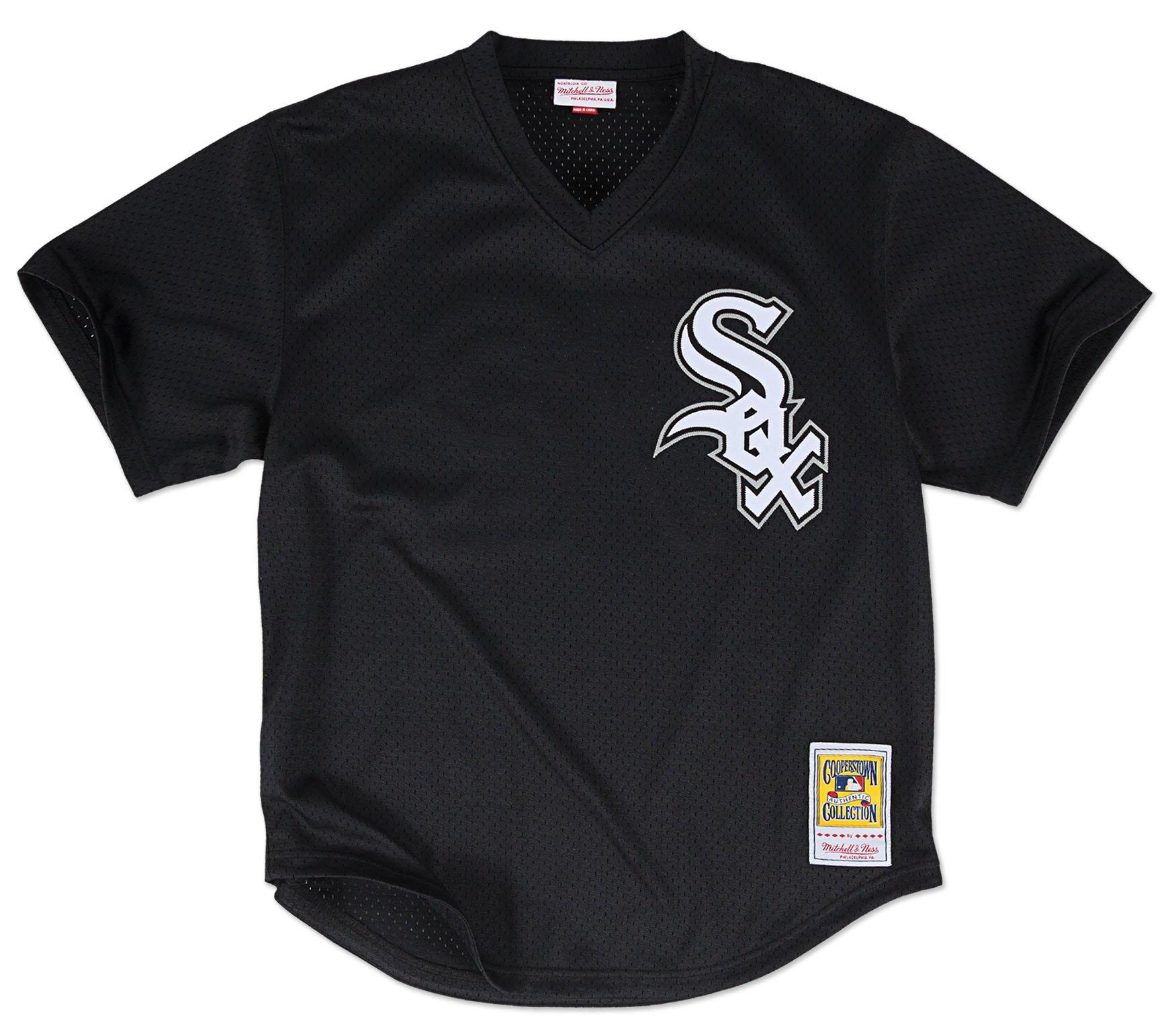 Men's Mitchell &amp; Ness Chicago White Sox Bo Jackson Batting Practice Jersey-Black