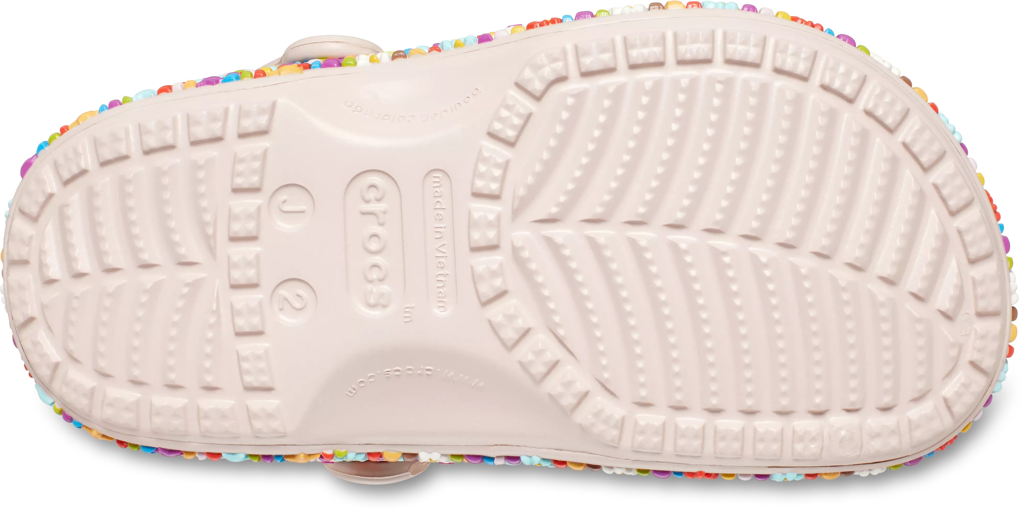 Crocs Classic "Friendship Bracelet" Preschool Girls' Clog - PINK