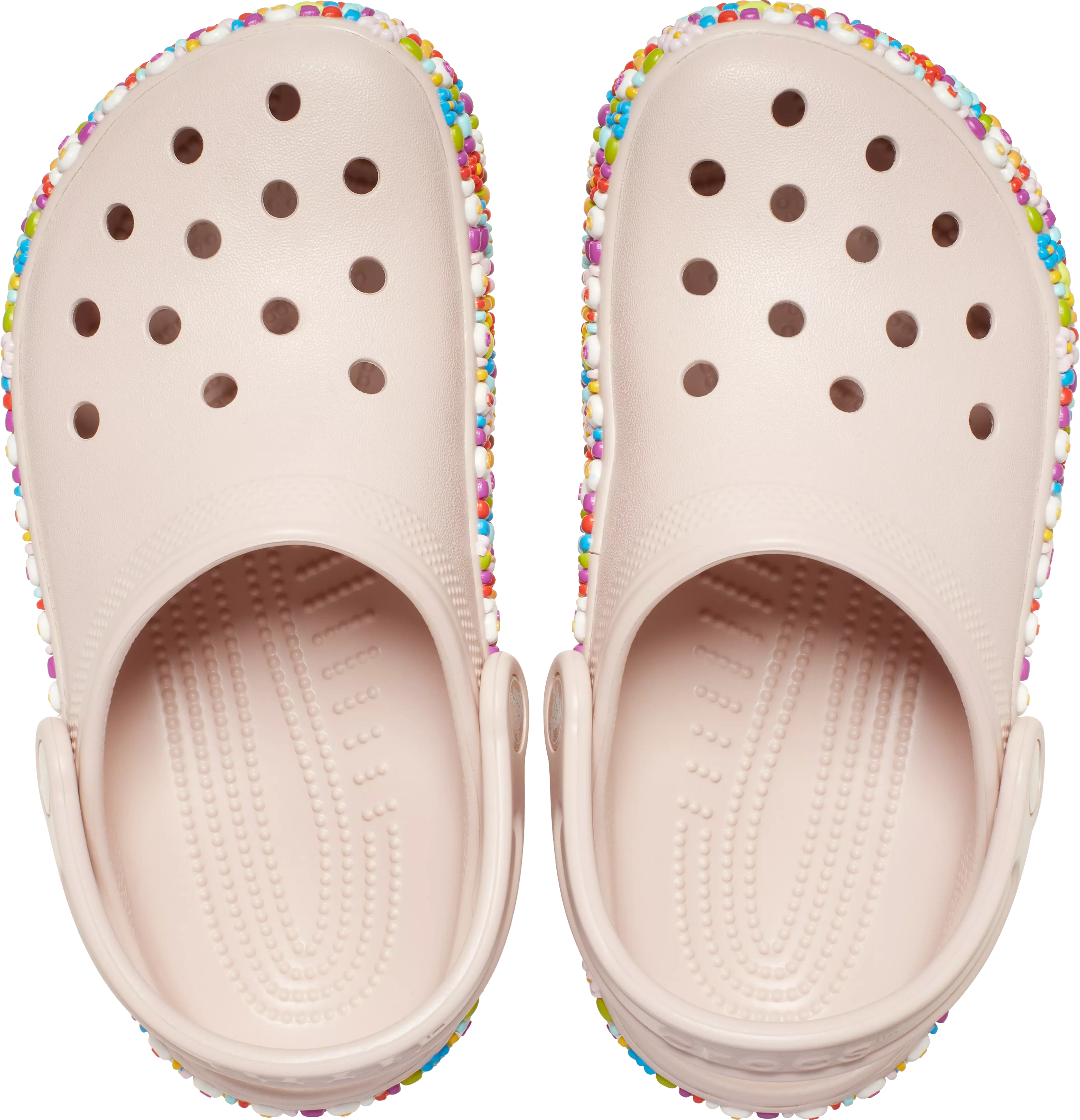 Crocs Classic "Friendship Bracelet" Preschool Girls' Clog - PINK