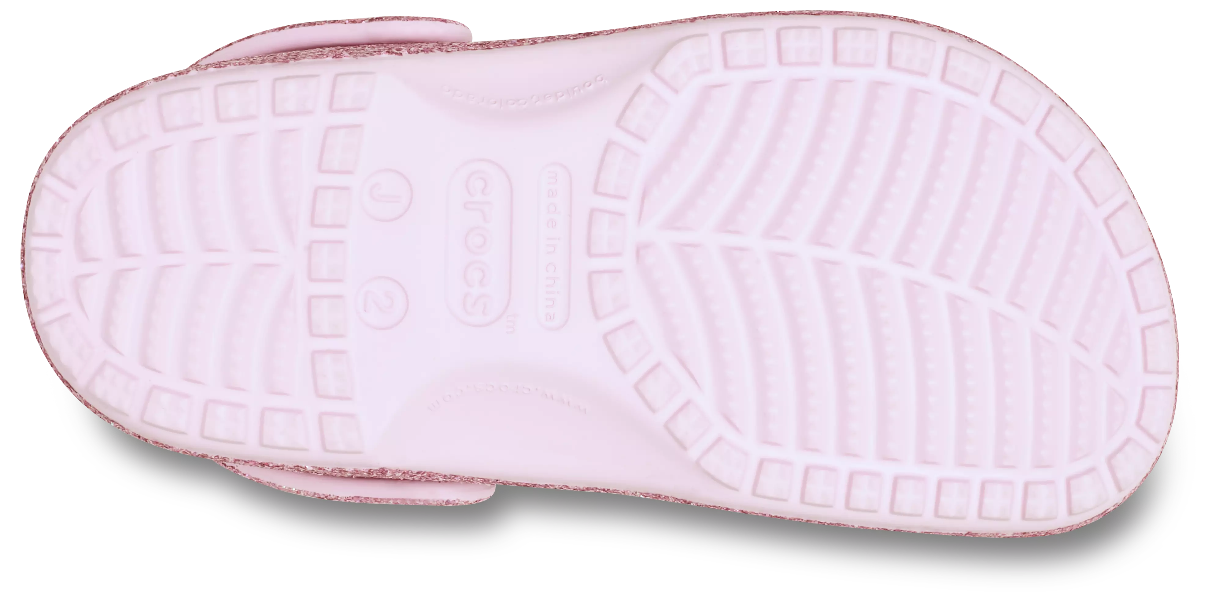 Crocs Classic "Pink Glitter" Preschool Girls' Clog - PINK