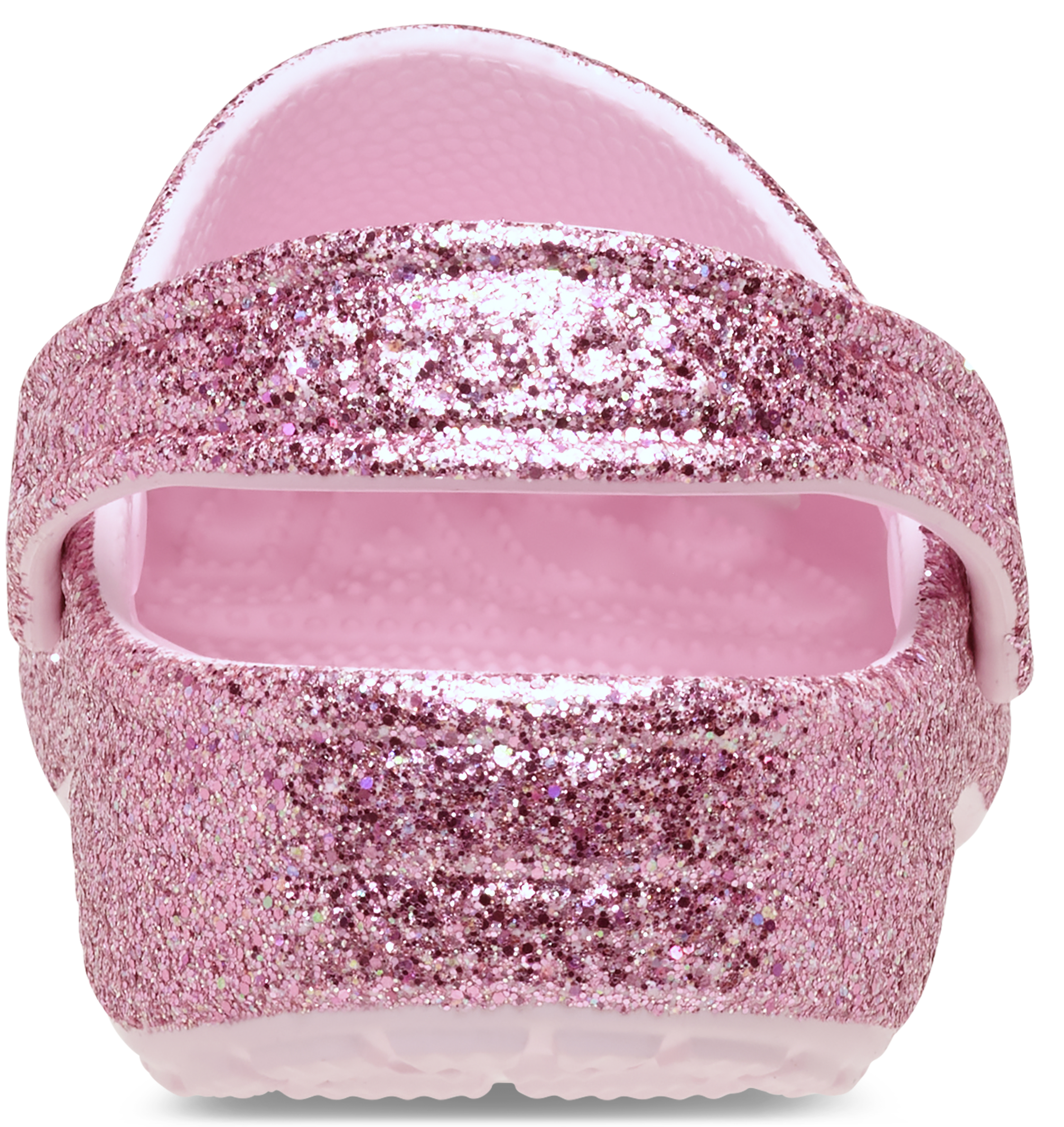 Crocs Classic Chunky "Pink Glitter" Preschool Girls' Clog - PINK Thumbnail View 7