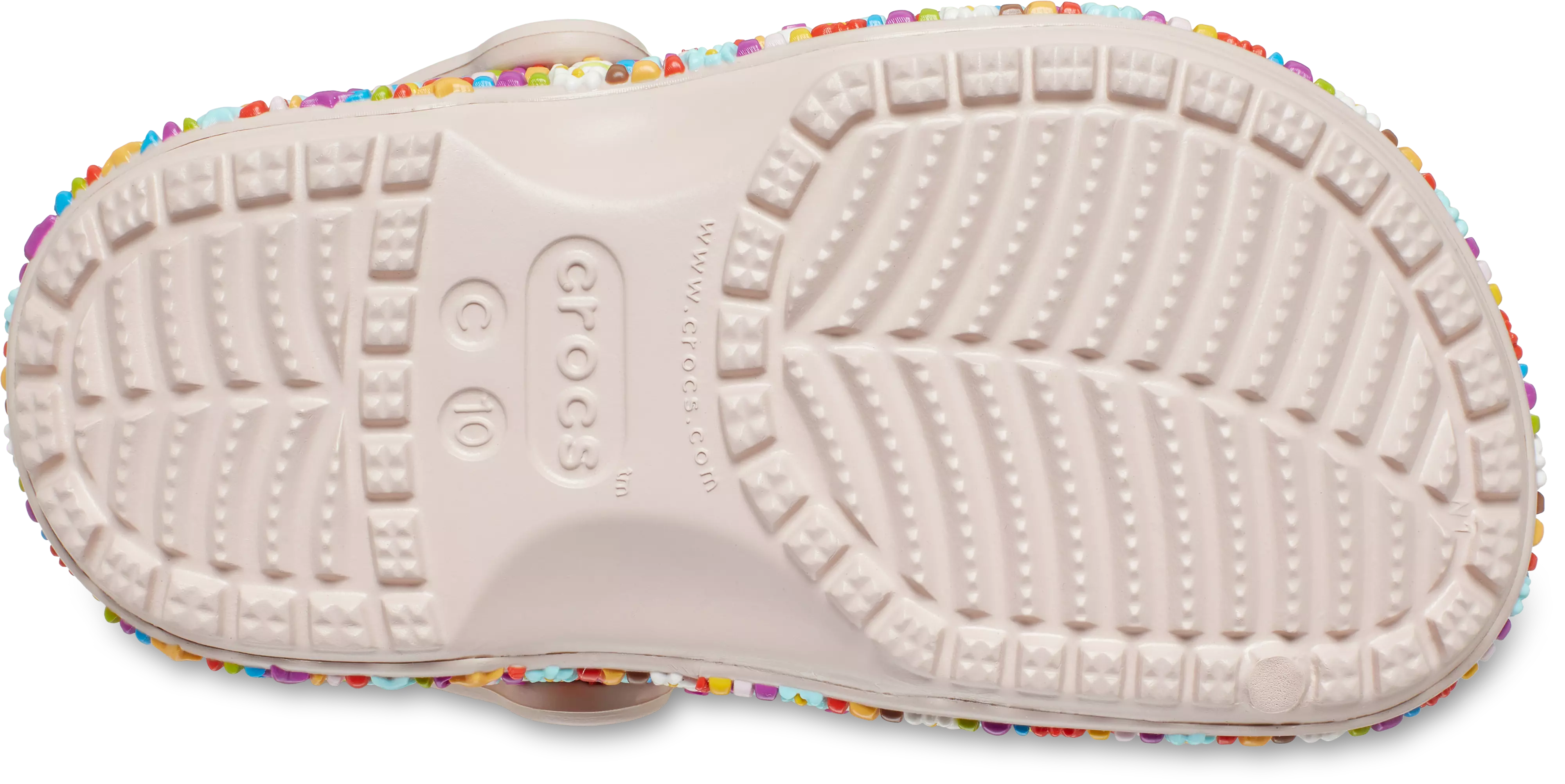 Crocs Classic "Friendship Bracelet" Toddler Girls' Clog - PINK