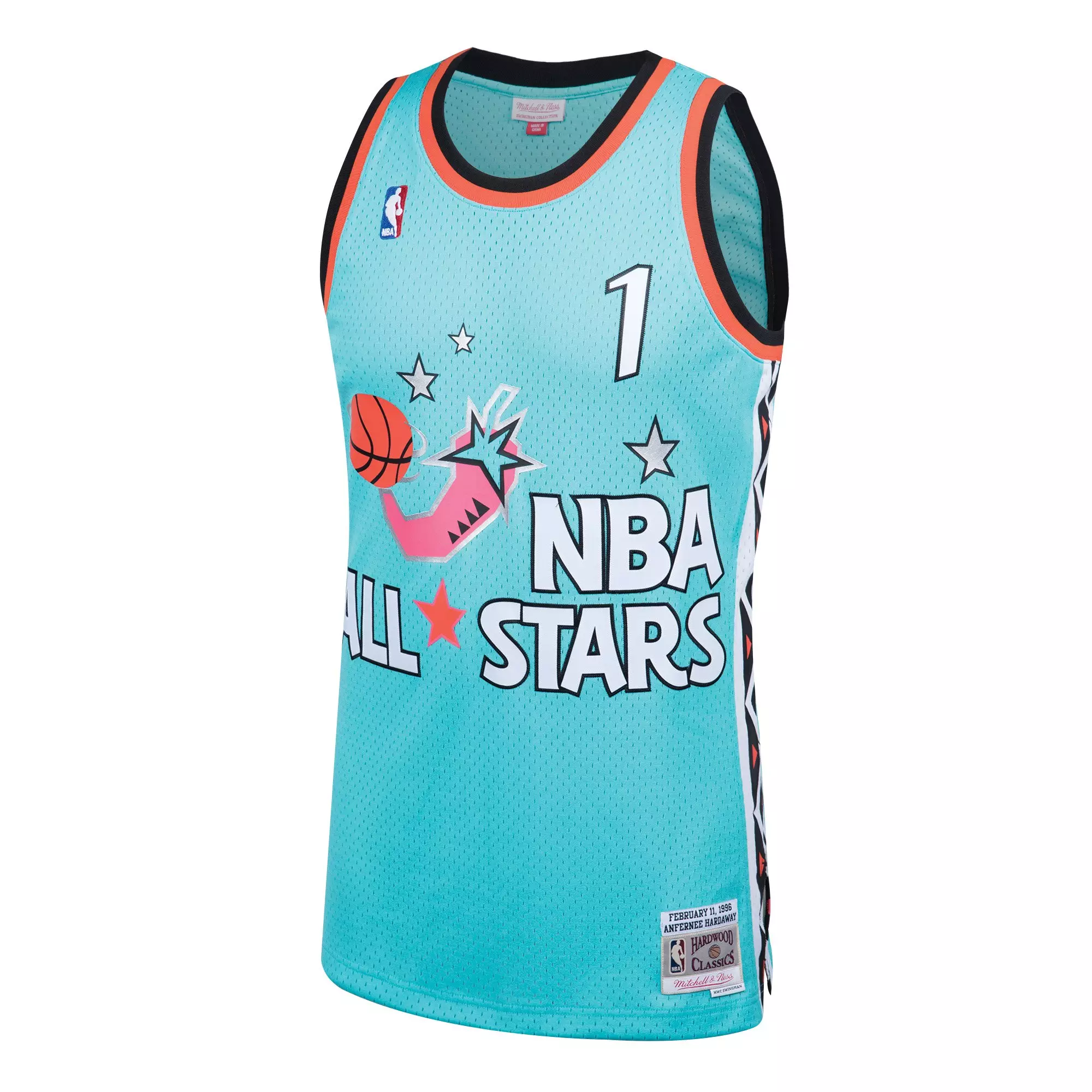 Mitchell & Ness Men's Penny Hardaway 1996 NBA Allstar Swingman Jersey-Teal - TEAL