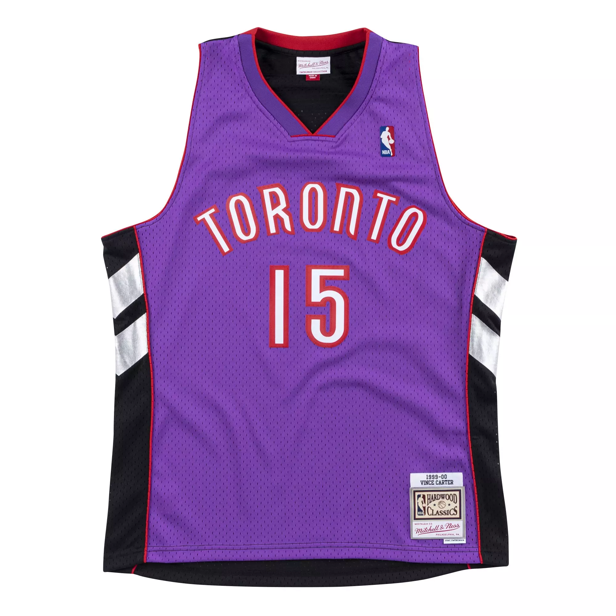 Mitchell & Ness Men's Toronto Raptors 1999 Vince Carter NBA Swingman Jersey-Purple - PURPLE