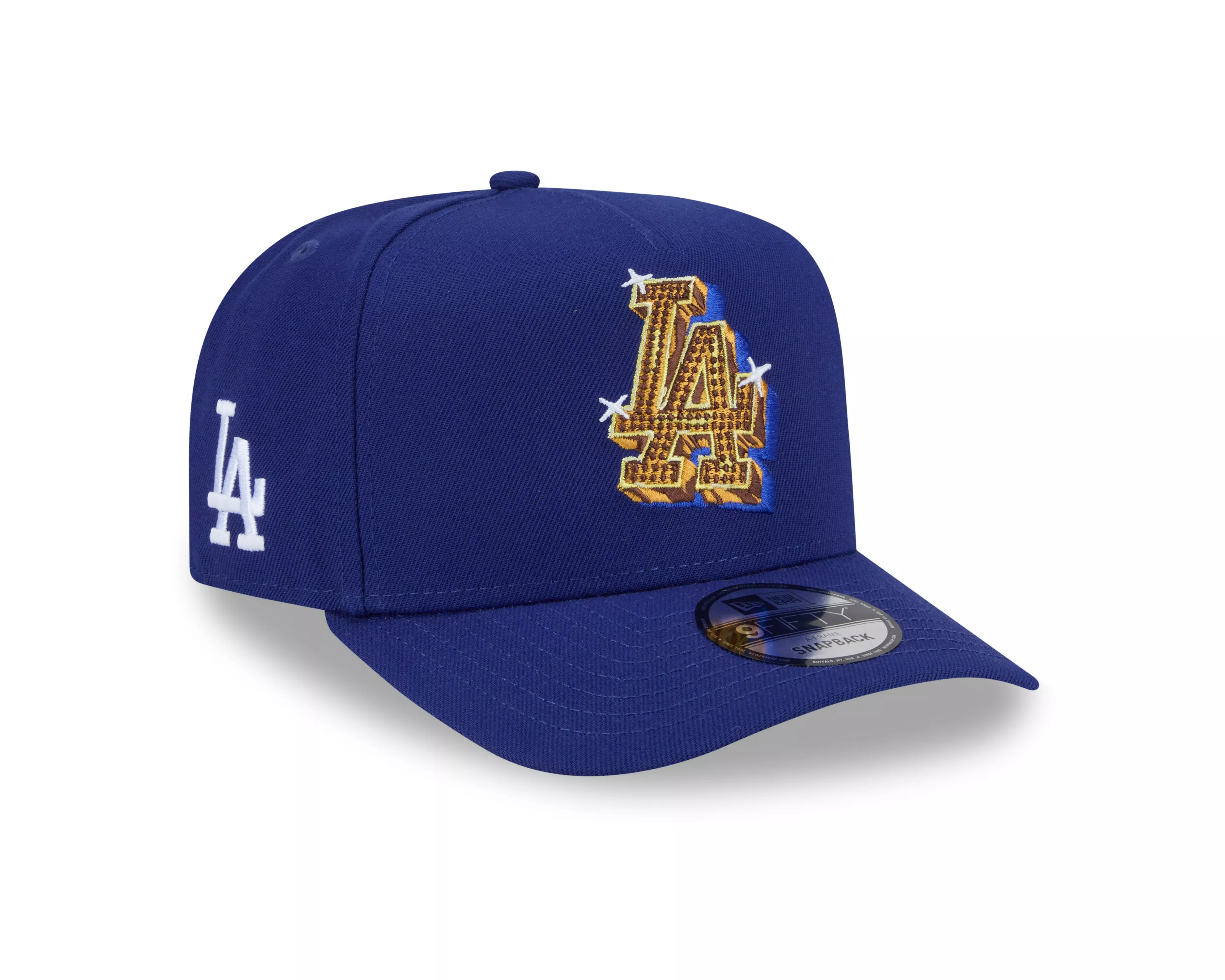 New Era Los Angeles Dodgers 9FIFTY A-Frame Emblem Snapback Hat-Blue - BLUE