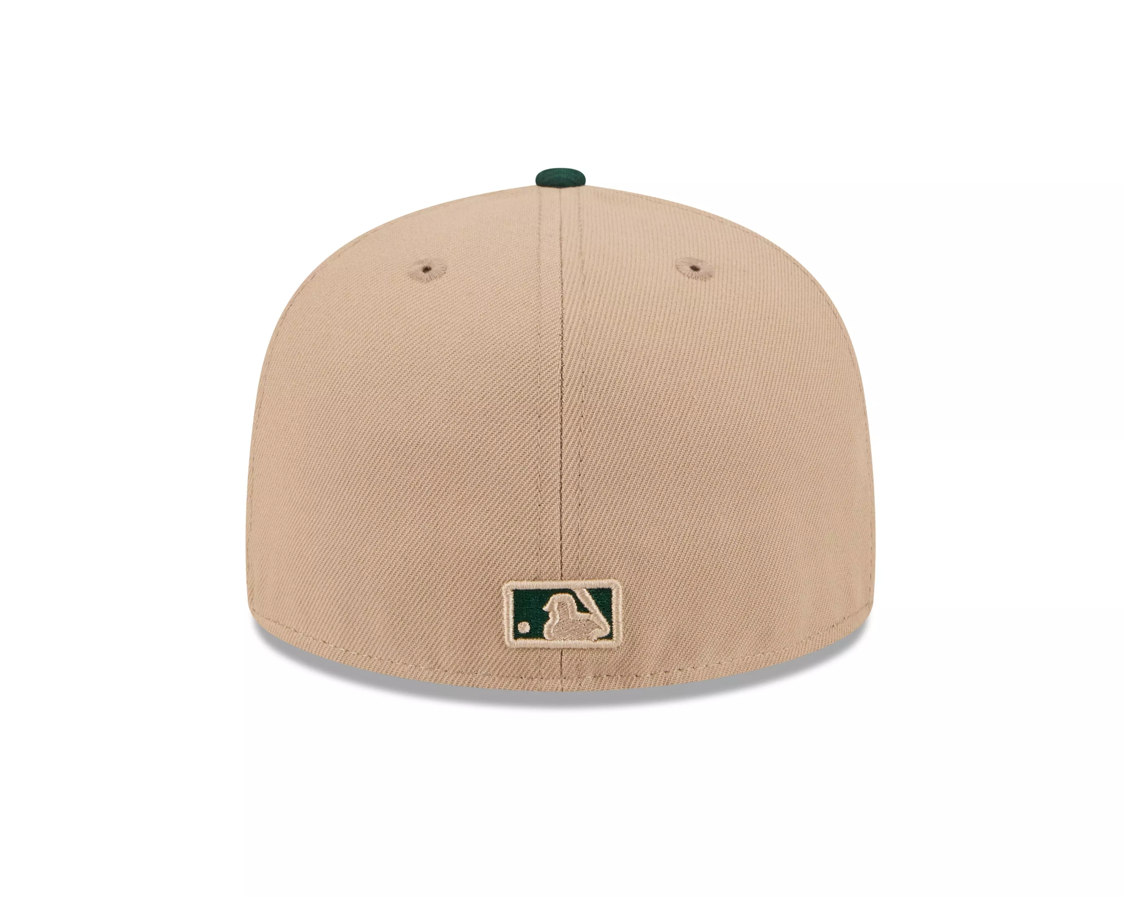 New Era Oakland Athletics 59FIFTY Tan Crown Fitted Hat - Tan/Green - TAN/GREEN