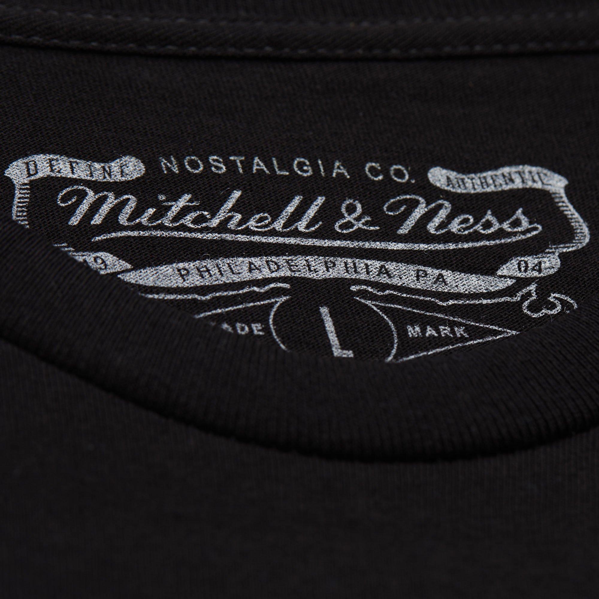 Mitchell & Ness Minnesota Timberwolves Anthony Edwards Big Face Short Sleeve Tee - Black - BLACK Thumbnail View 4