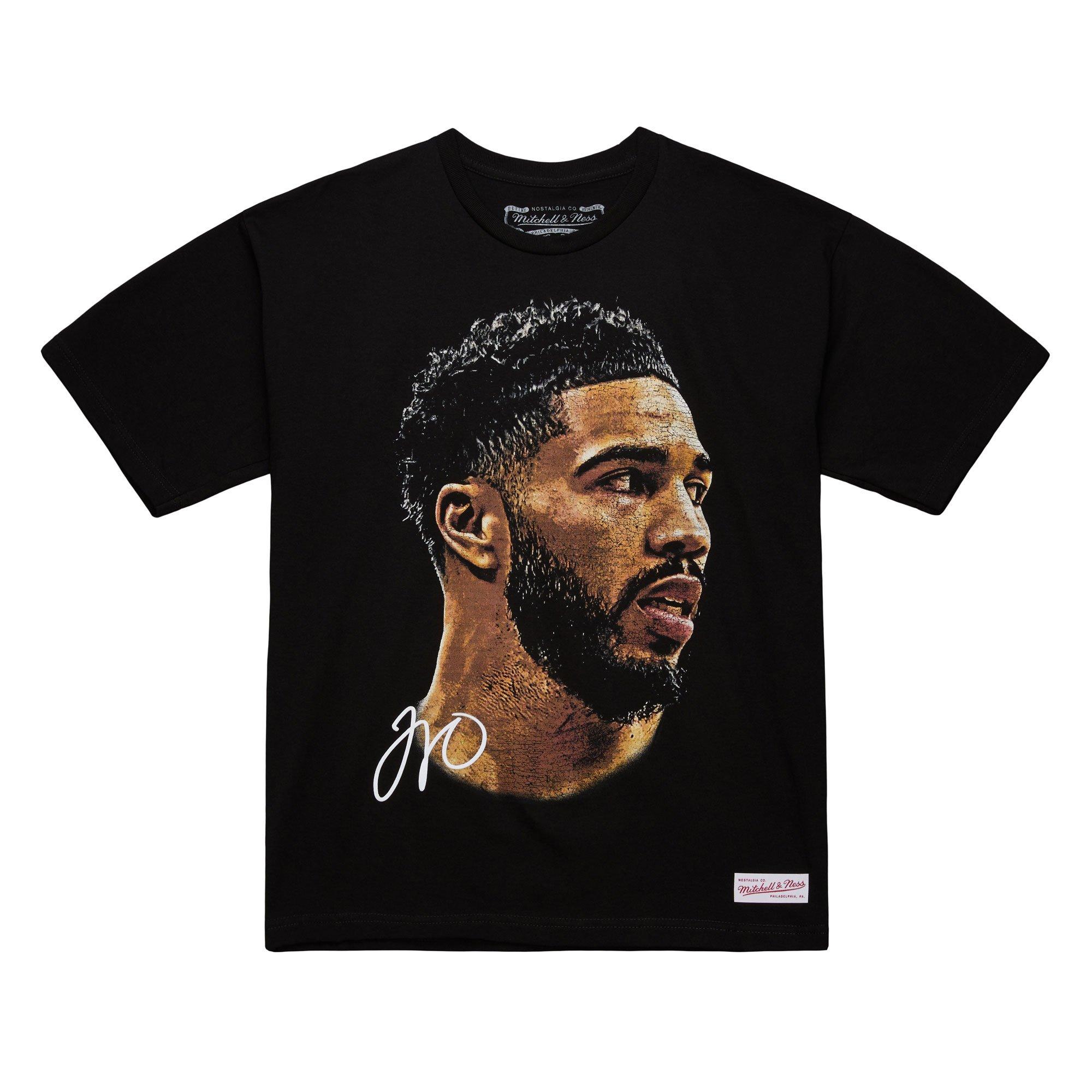 Mitchell & Ness Boston Celtics Jason Tatum Big Face Short Sleeve Tee - Black - BLACK Thumbnail View 1
