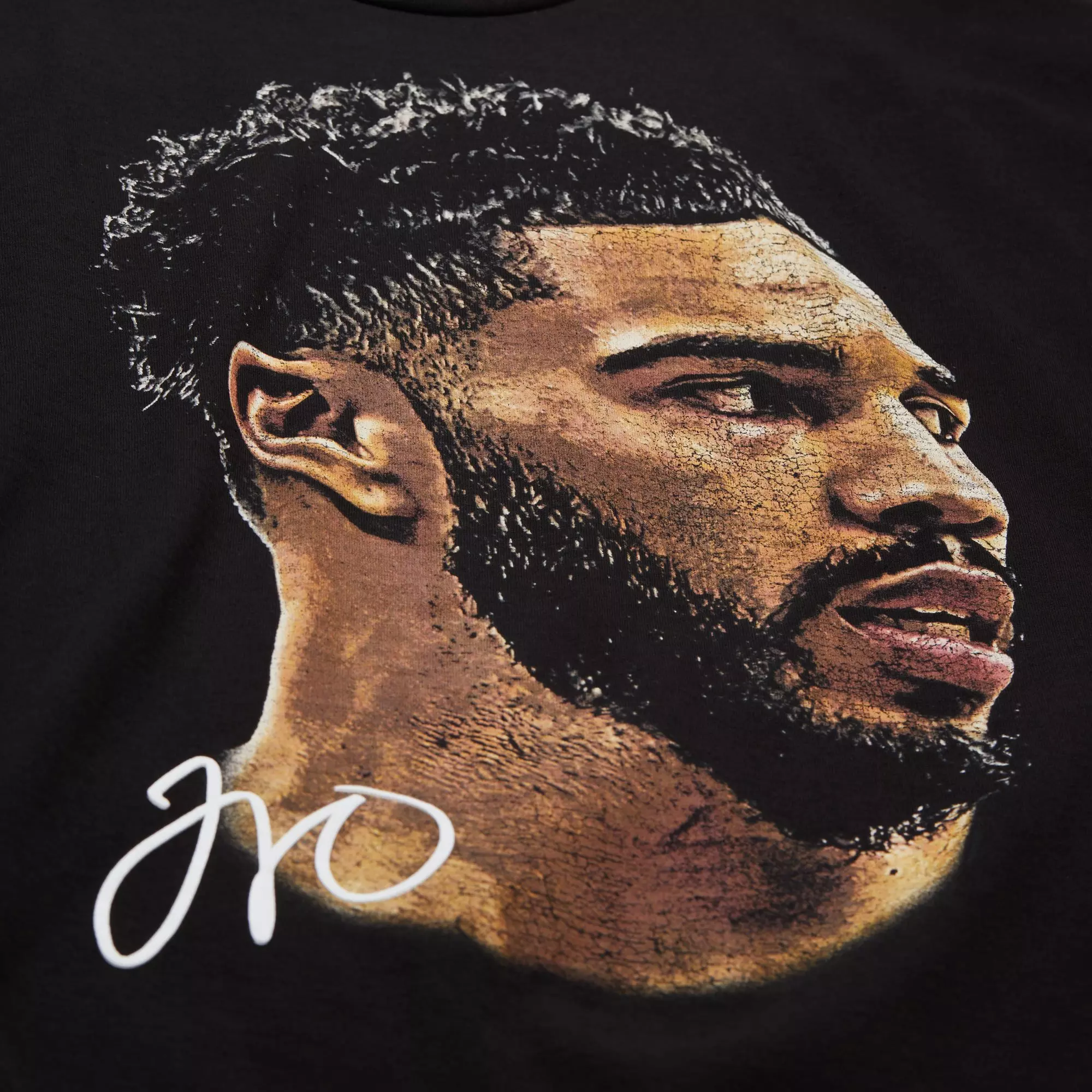 Mitchell & Ness Boston Celtics Jason Tatum Big Face Short Sleeve Tee-Black - BLACK