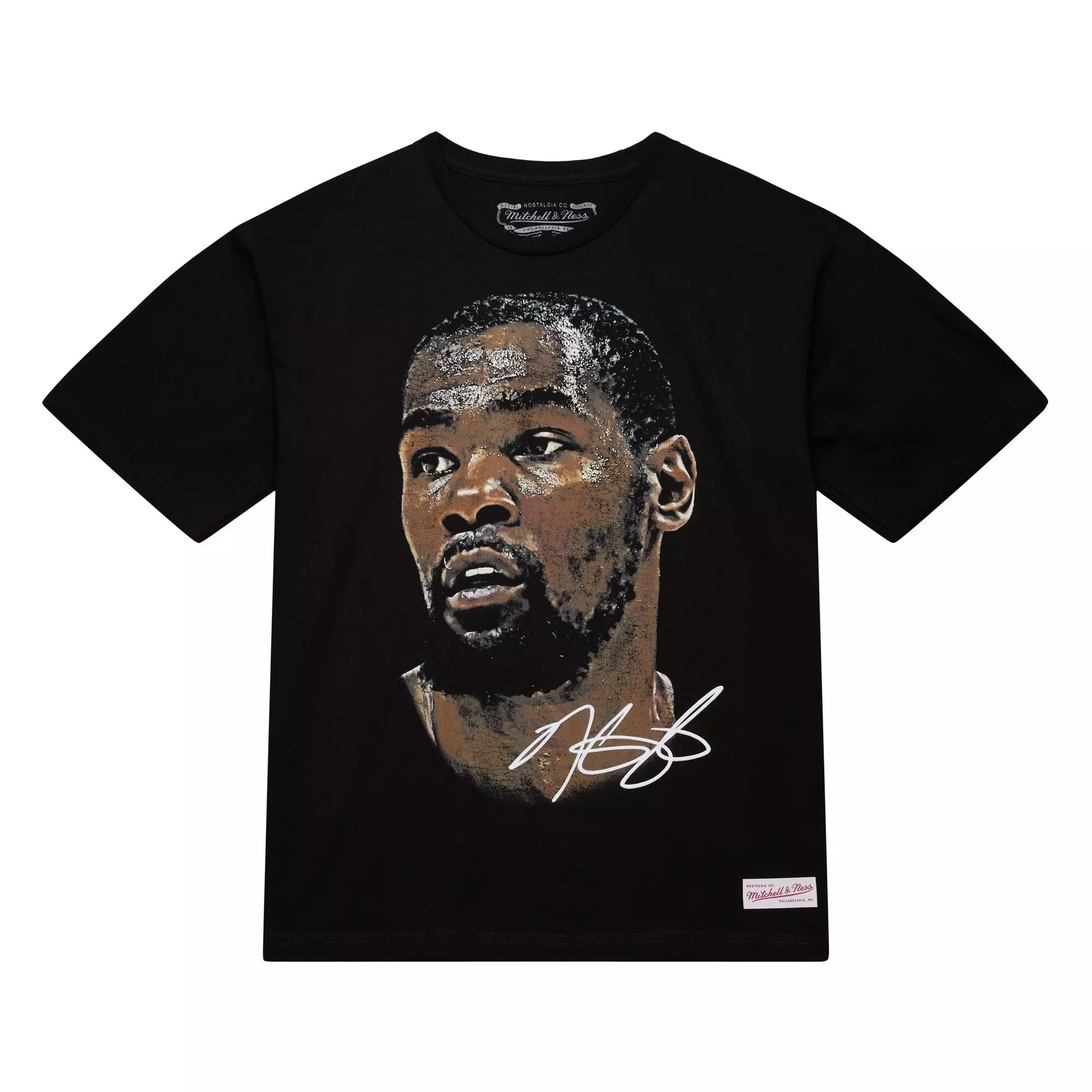 Mitchell &amp; Ness Phoenix Suns Kevin Durant Big Face Short Sleeve Tee - Black - BLACK