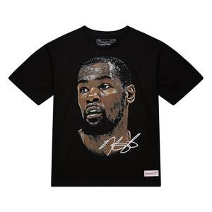 Mitchell & Ness Phoenix Suns Kevin Durant Big Face Short Sleeve Tee-Blac