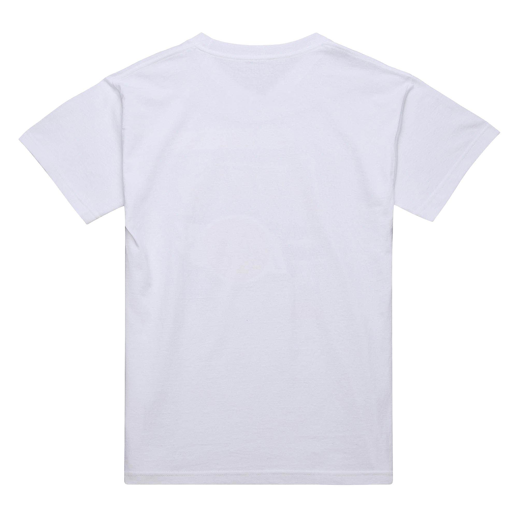 Mitchell & Ness Shaq Slam Gradient Short Sleeve Tee - White - WHITE Thumbnail View 2