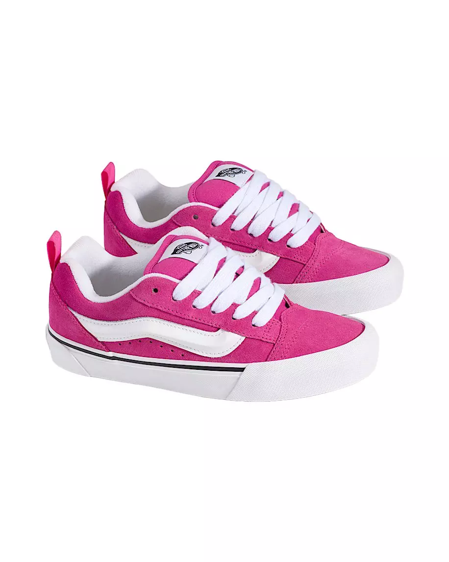 Vans Knu Skool "Neon Pink" Women's Shoe - PINK/WHITE