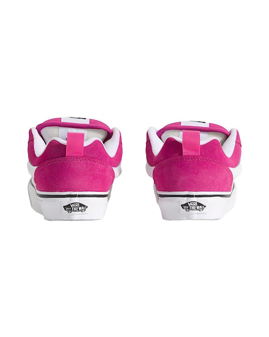 Vans Knu Skool "Neon Pink" Women's Shoe - PINK/WHITE Thumbnail View 4