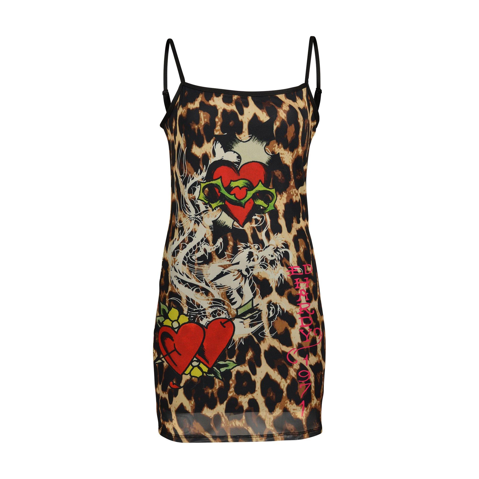 Ed Hardy Women's Hearts Mesh Dress - MULTI-COLOR Thumbnail View 1