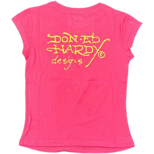 Ed Hardy Women's Heart Cap Sleeve Tee