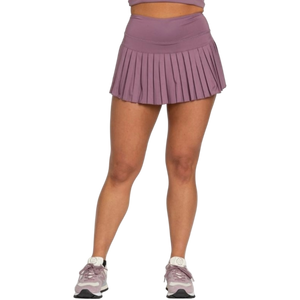 Gold Hinge Women's Pleated Tennis Skort - Plum
