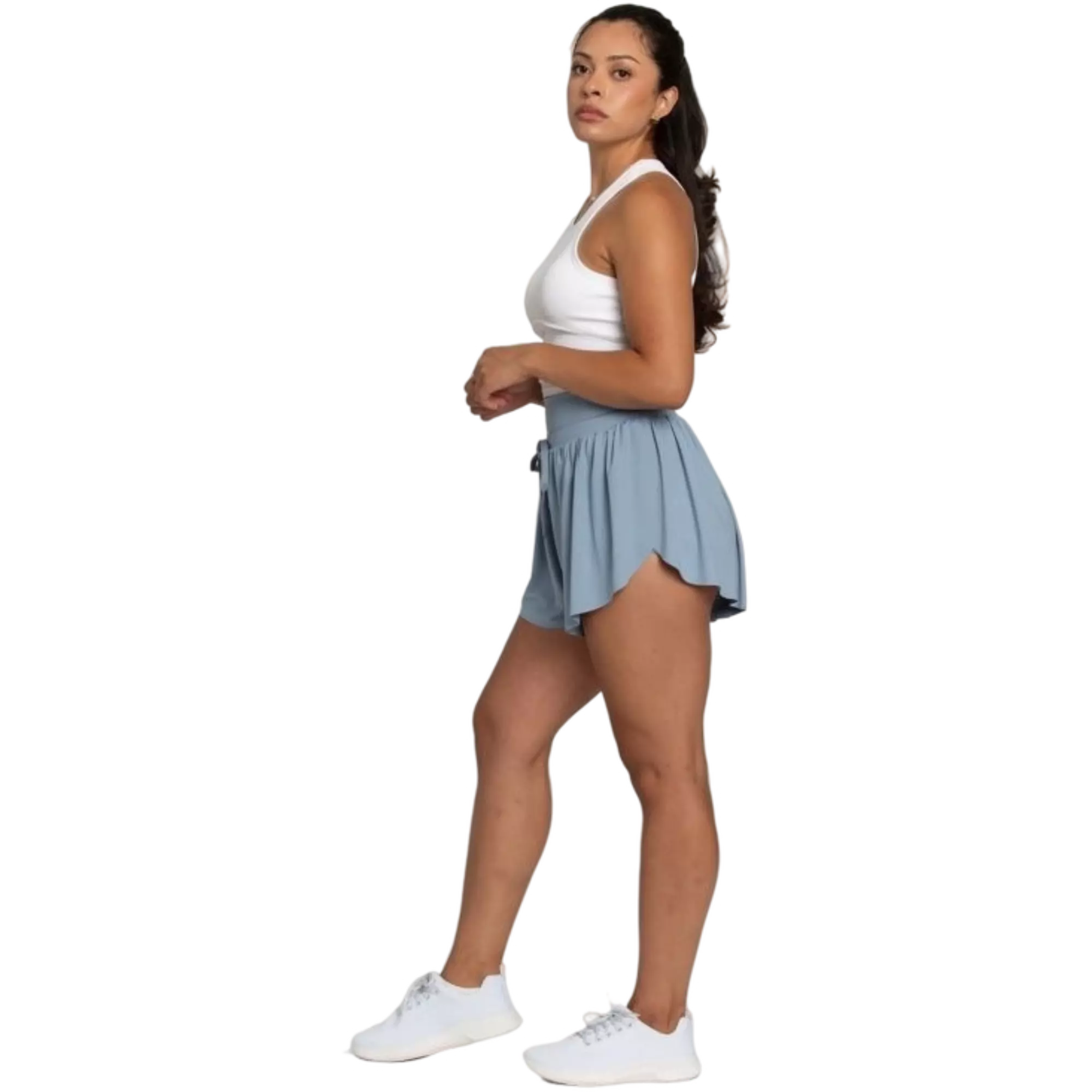 Gold Hinge Women's Go With Flow Shorts - Blue - BLUE