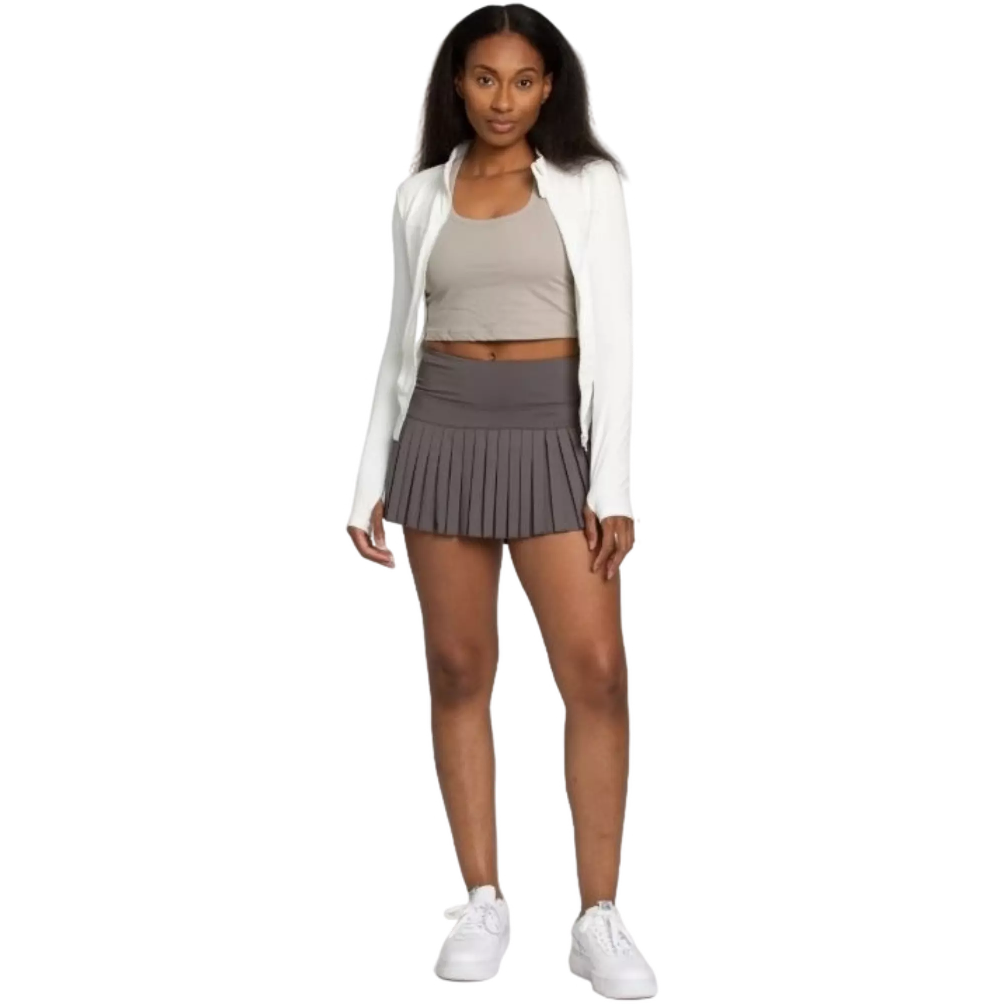 Gold Hinge Women's Side Tie Jacket - White - WHITE