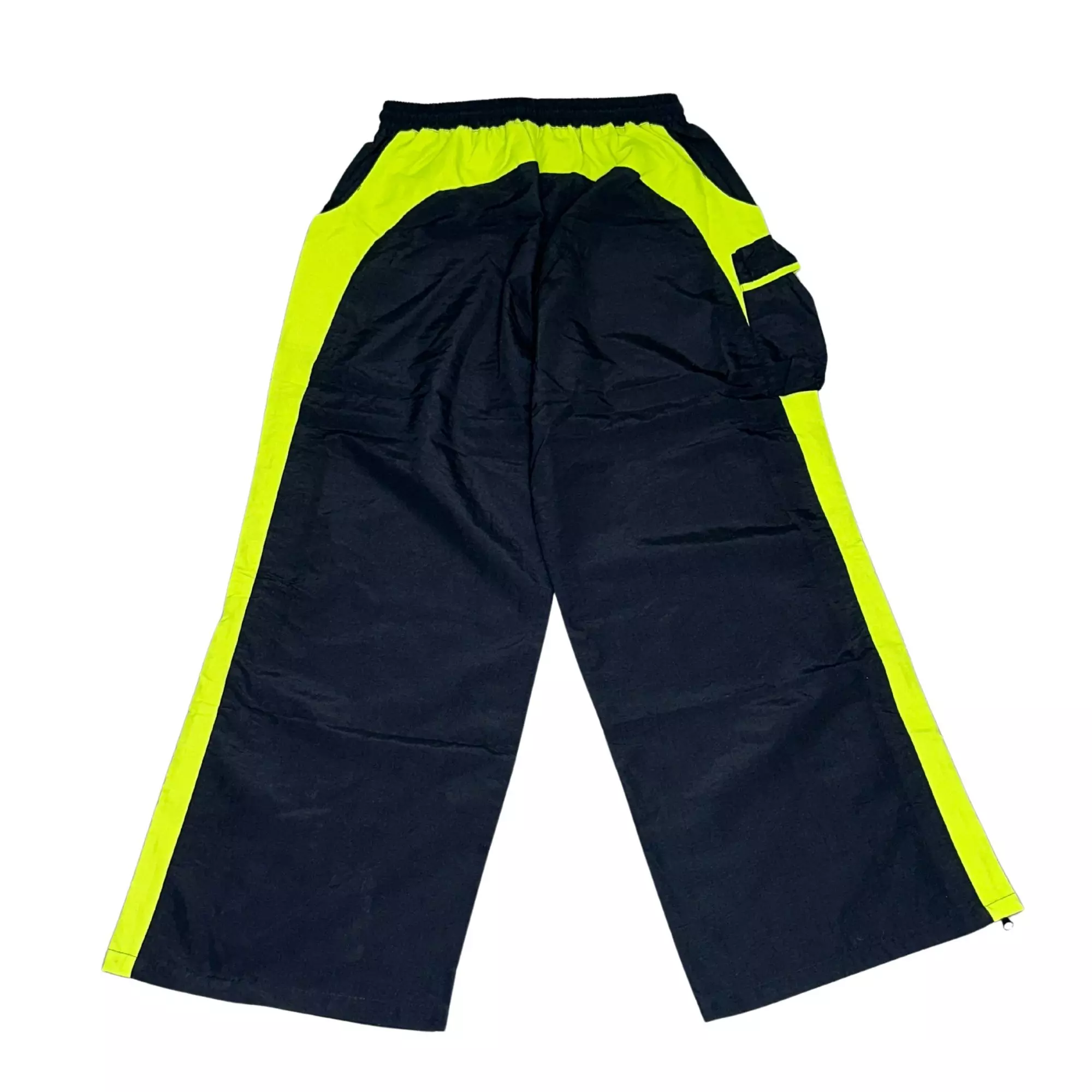 American Stitch Men's Side With Me Zipper Nylon Pants - Black - BLACK