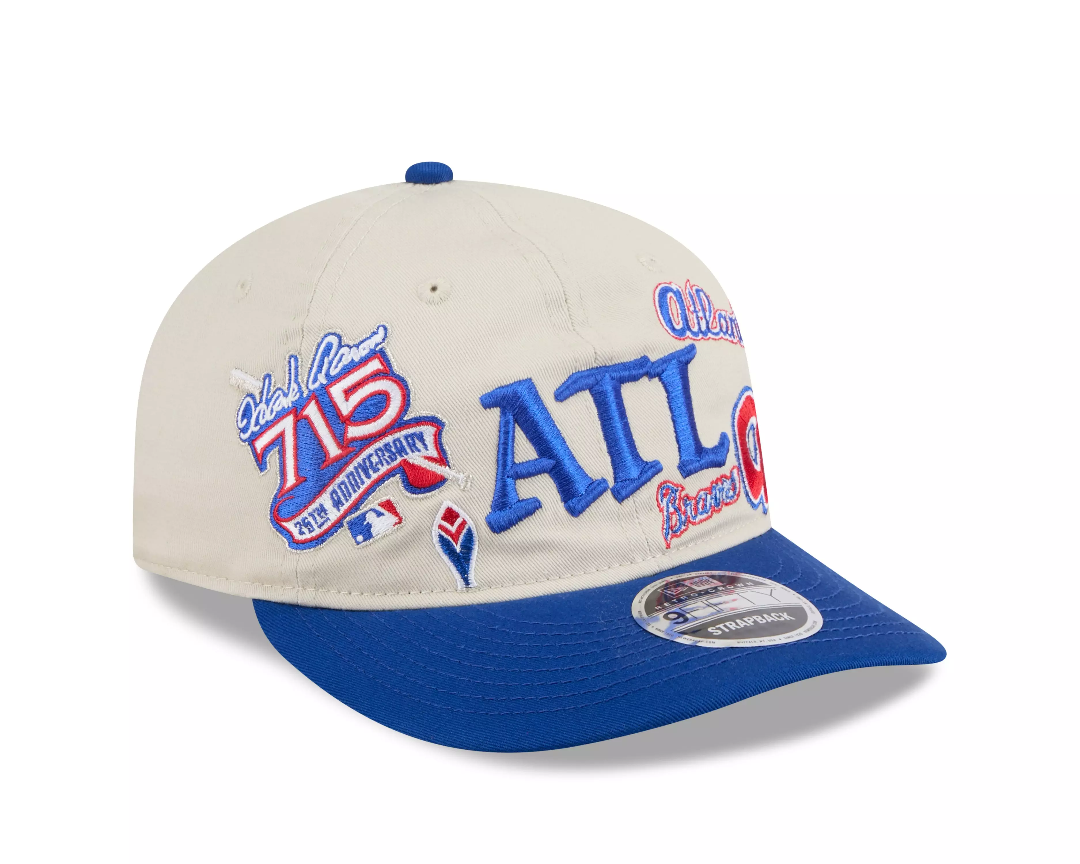 New Era Atlanta Braves 9FIFTY Scatter Snapback Hat-Royal - ROYAL