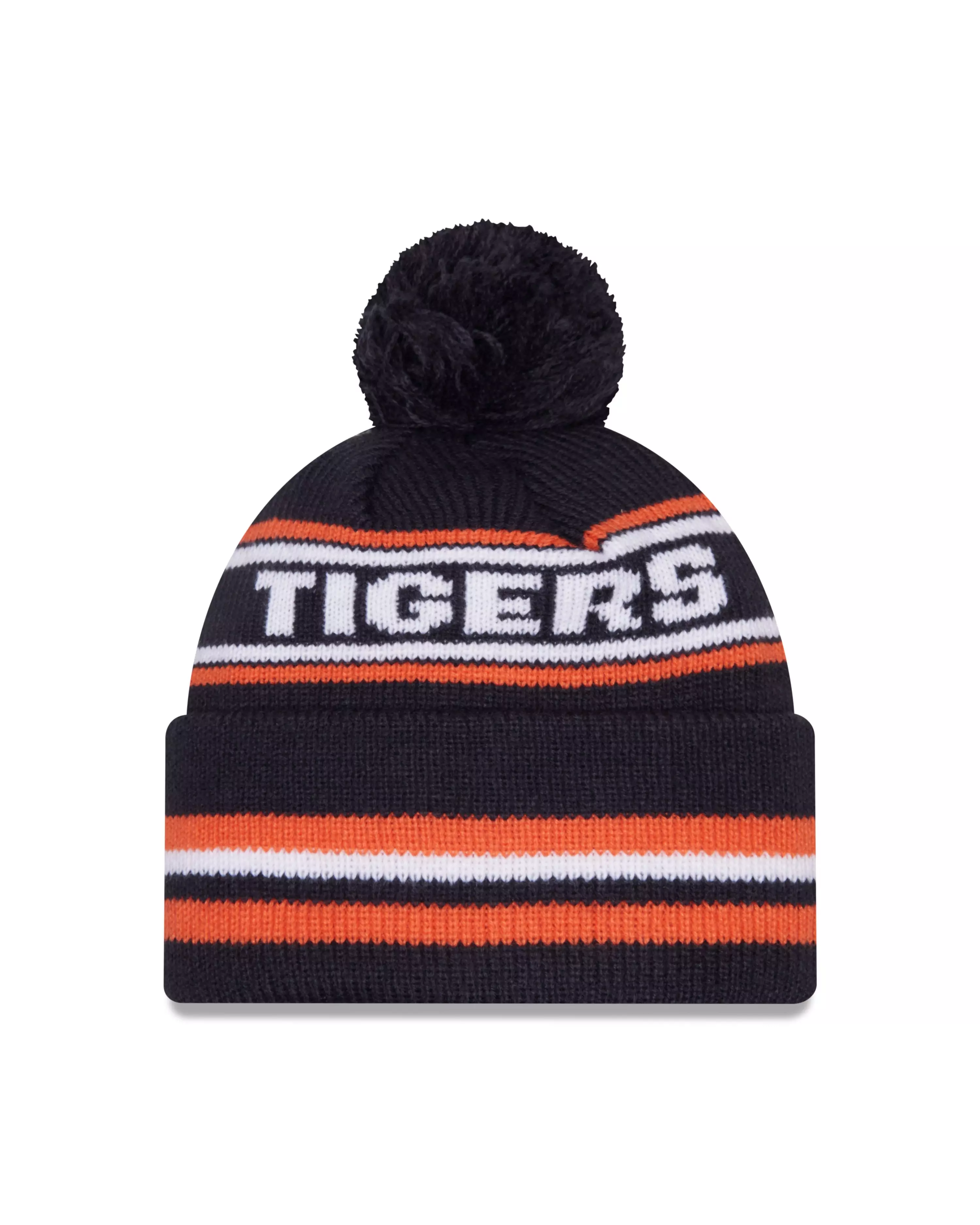 New Era Auburn Tigers Classic Knit Beanie-Navy - NAVY