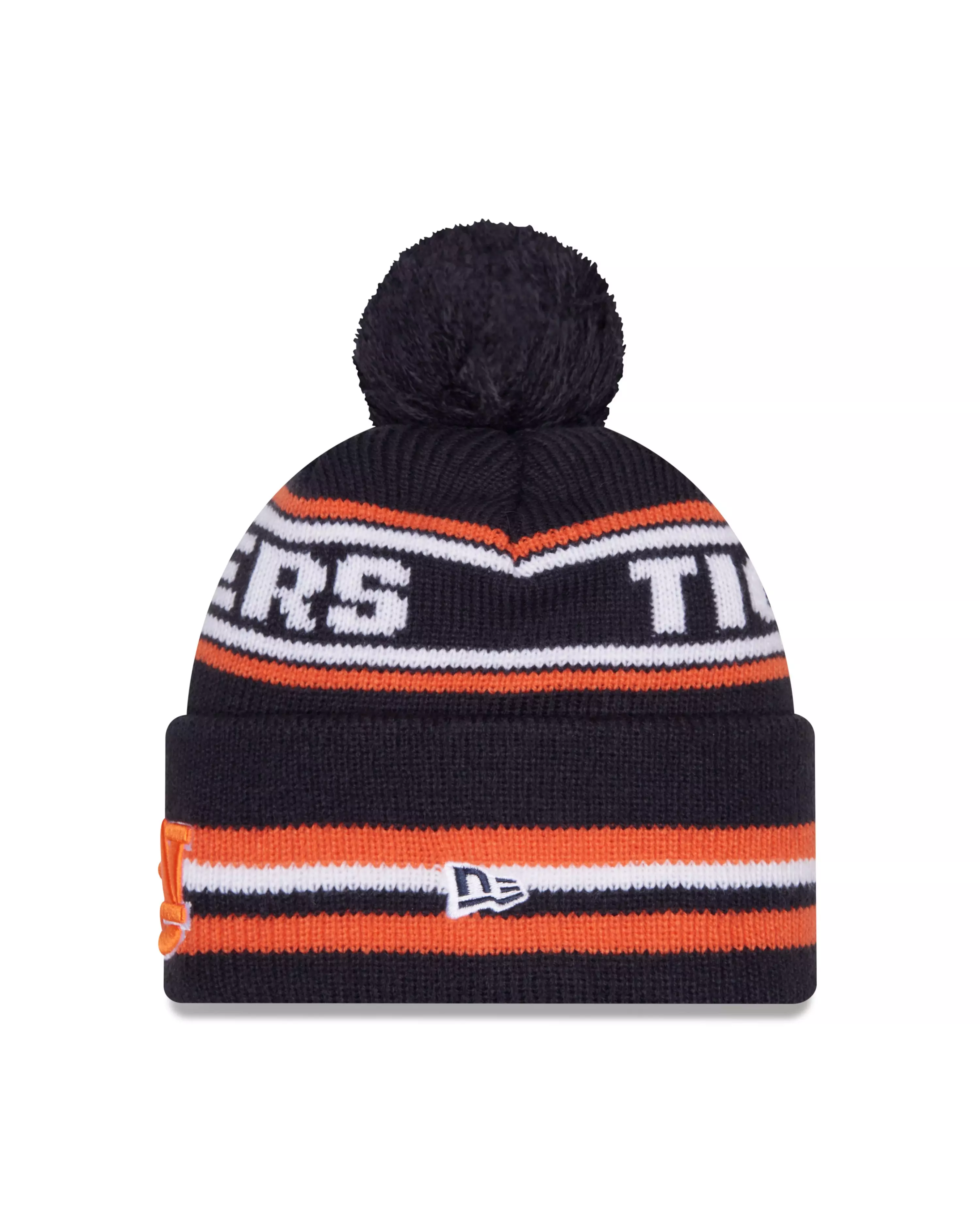 New Era Auburn Tigers Classic Knit Beanie-Navy - NAVY